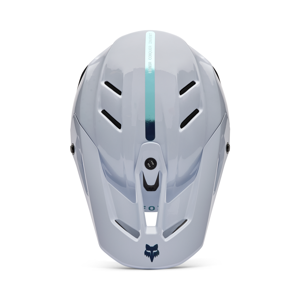 Fox Racing V3 RS Ghost Motocross Helm in WEISS
