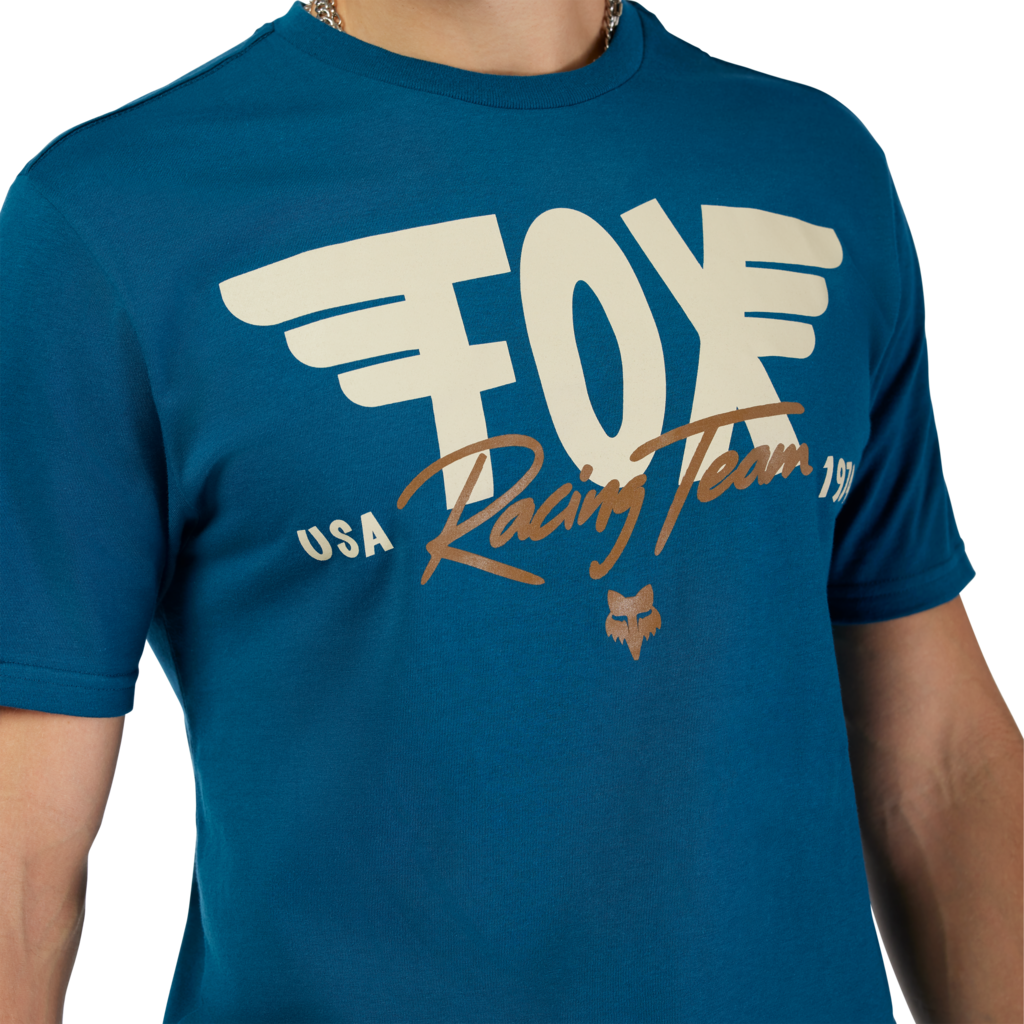 Fox Racing Winged SS Prem Tee in BLAU