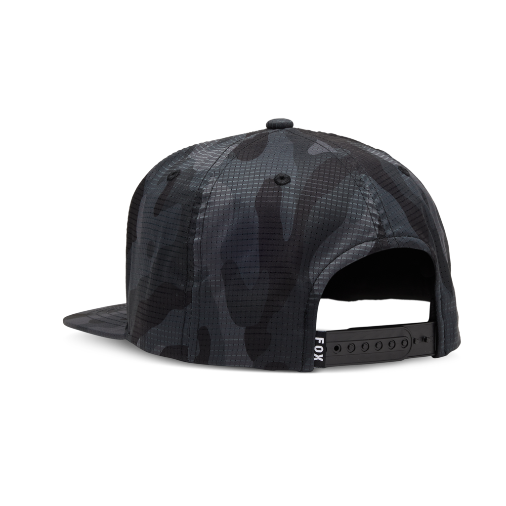 Fox Racing Fox Head Camo Tech Snapback Cap in SCHWARZ