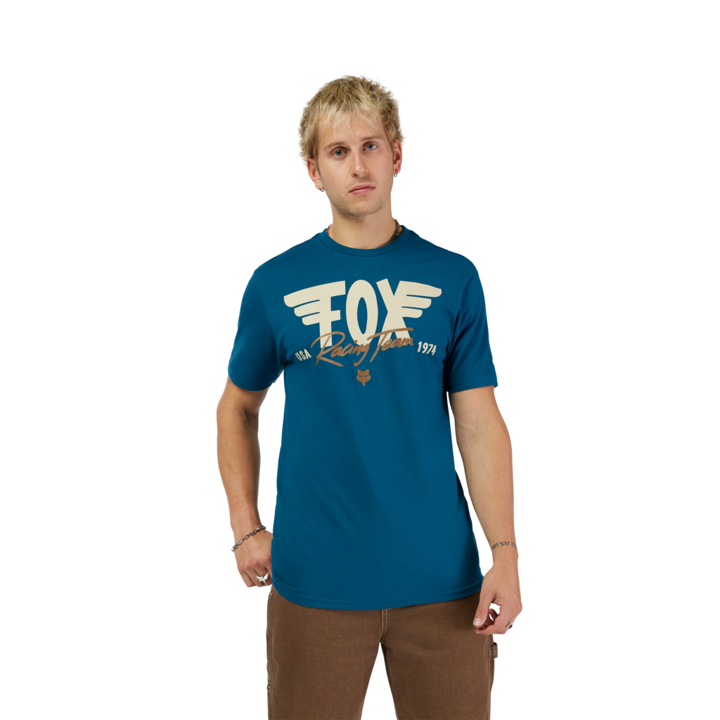 Fox Racing Winged SS Prem Tee in BLAU
