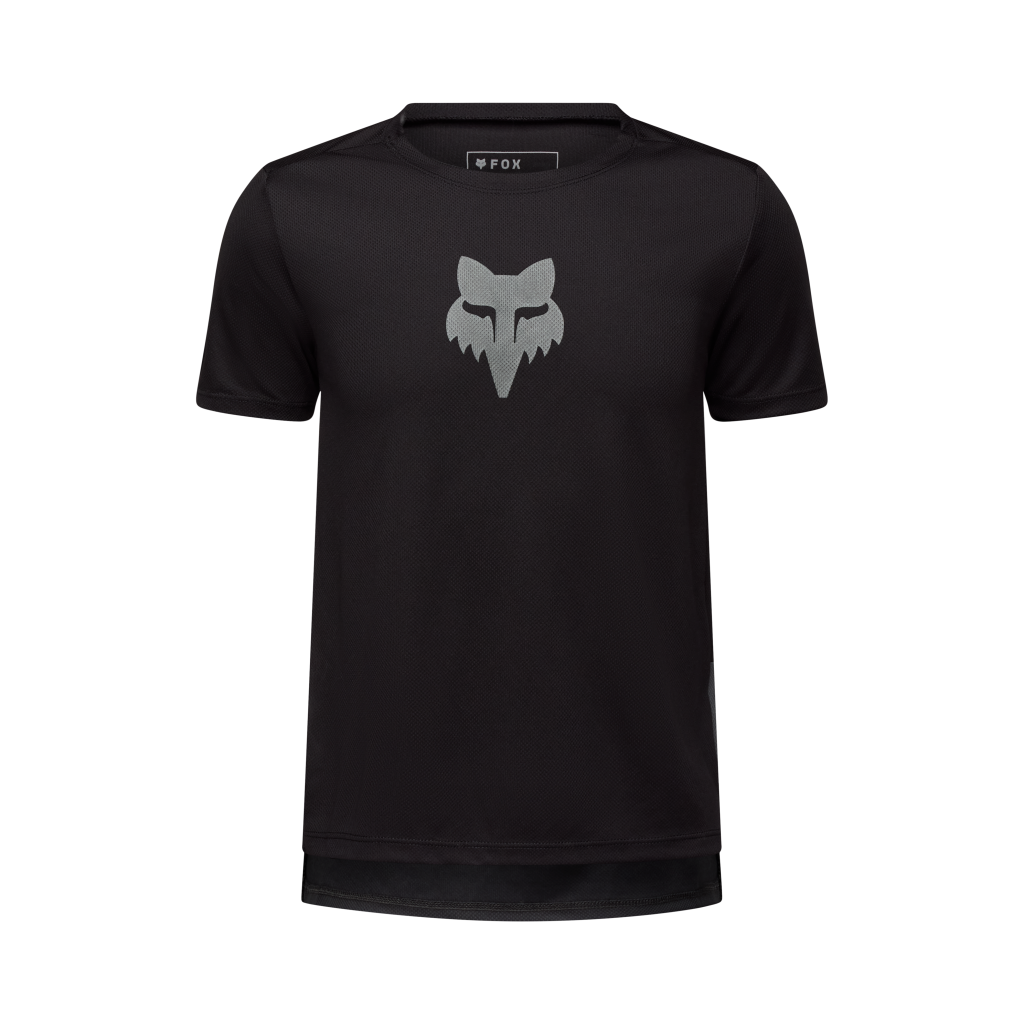 Fox Racing Yth Ranger SS Fox Head Trikot kurzarm in SCHWARZ
