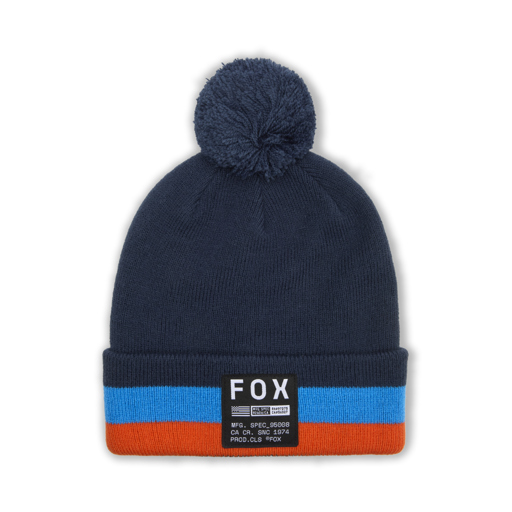 Fox Racing Fracture Pom Beanie in BLAU