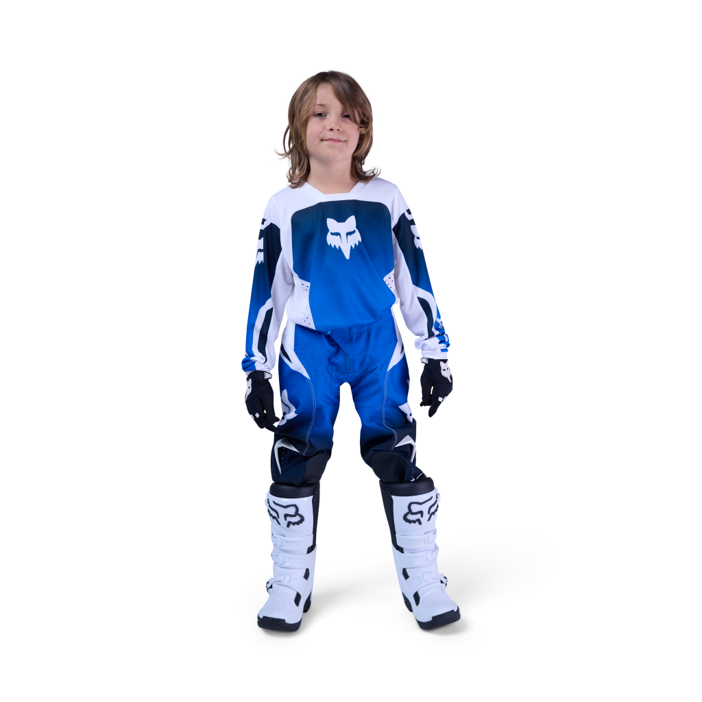 Fox Racing Yth 180 Shield Motocrosstrikot in BLAU