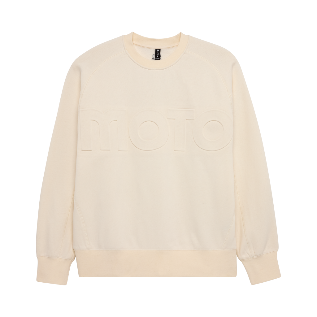 Fox Racing Moto-X Oversized Fleece Crew in WEISS