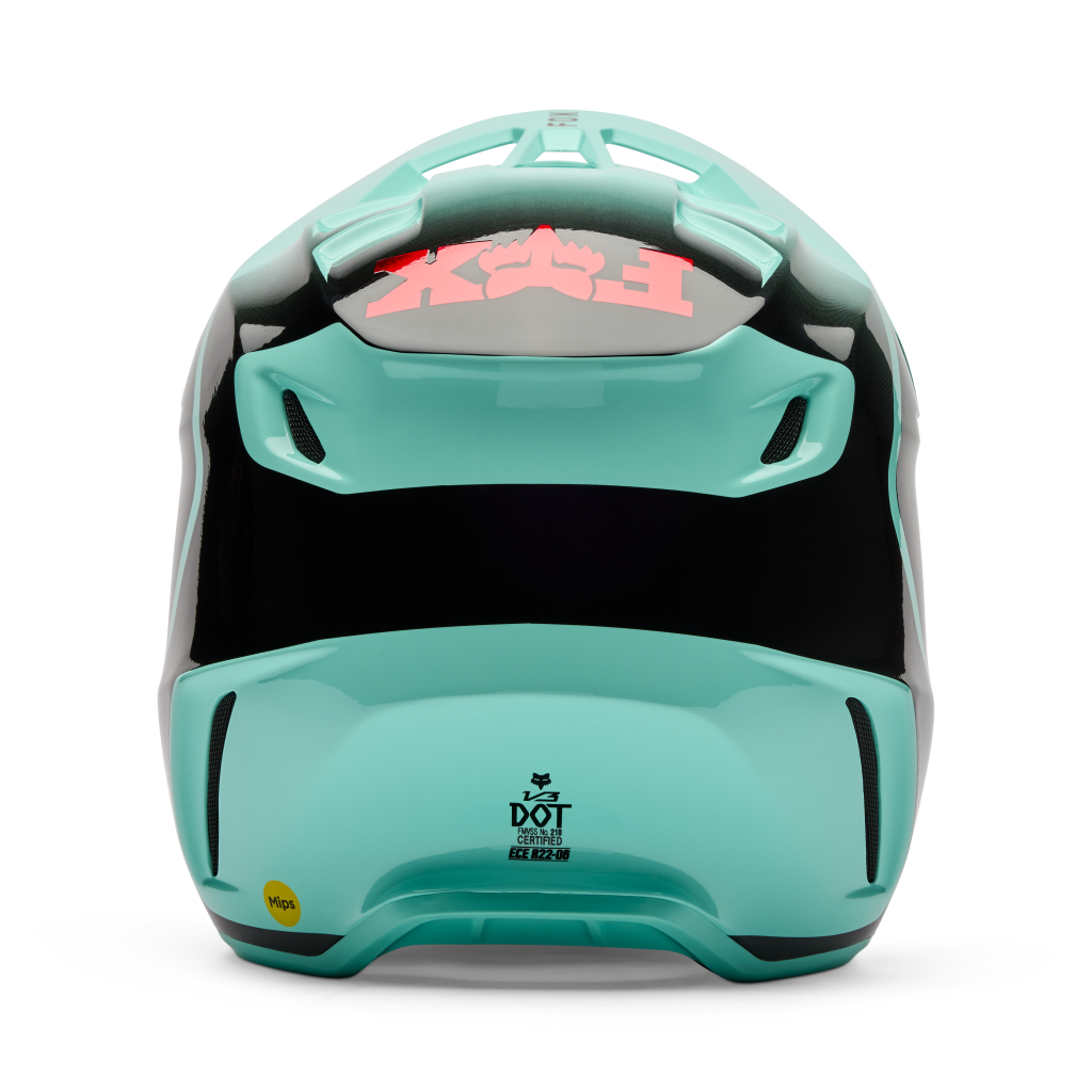 Fox Racing V3 Drip Motocross Helm in BLAU