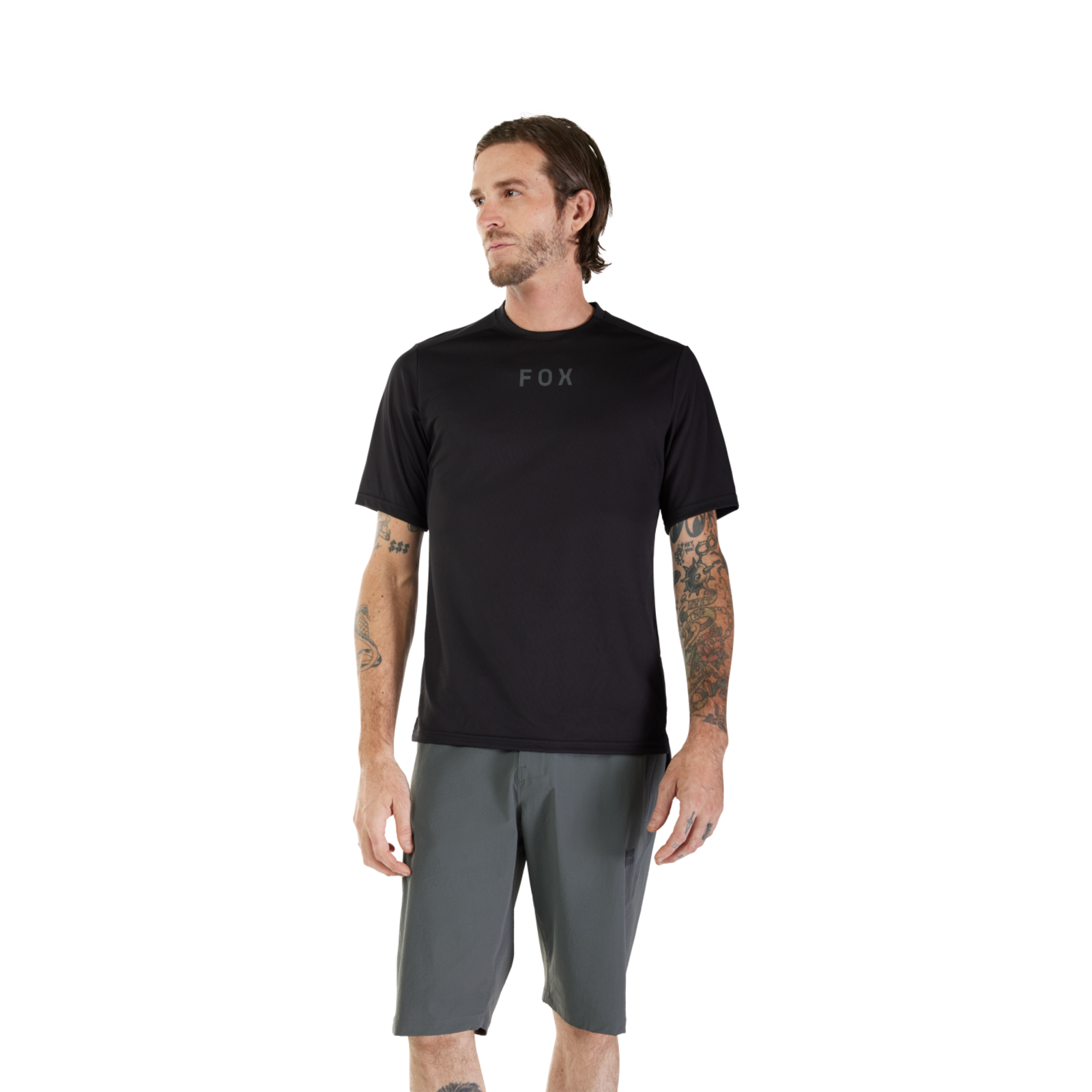 Fox Racing Ranger SS Wordmark Trikot kurzarm in SCHWARZ