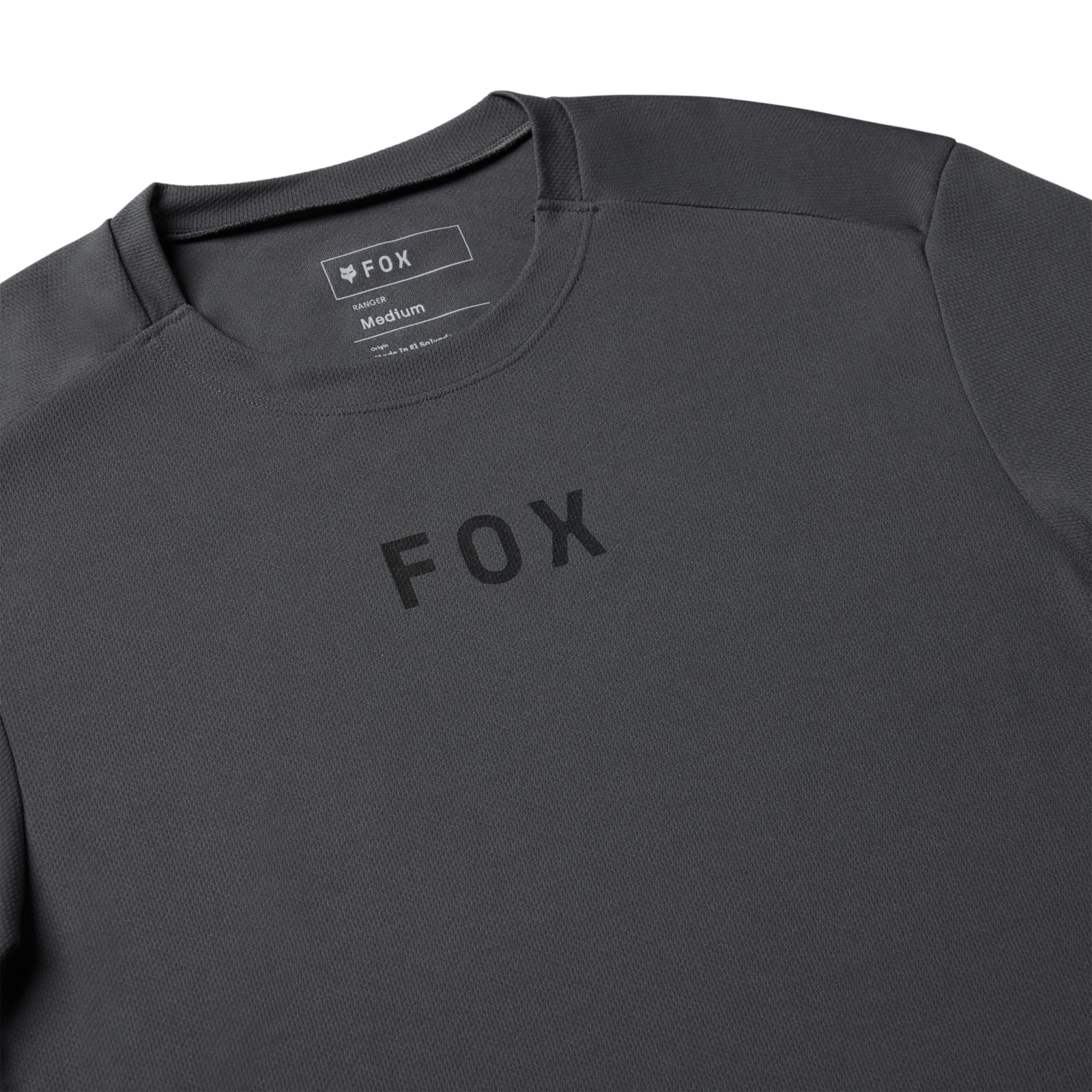 Fox Racing Ranger SS Wordmark Trikot kurzarm in GRAU