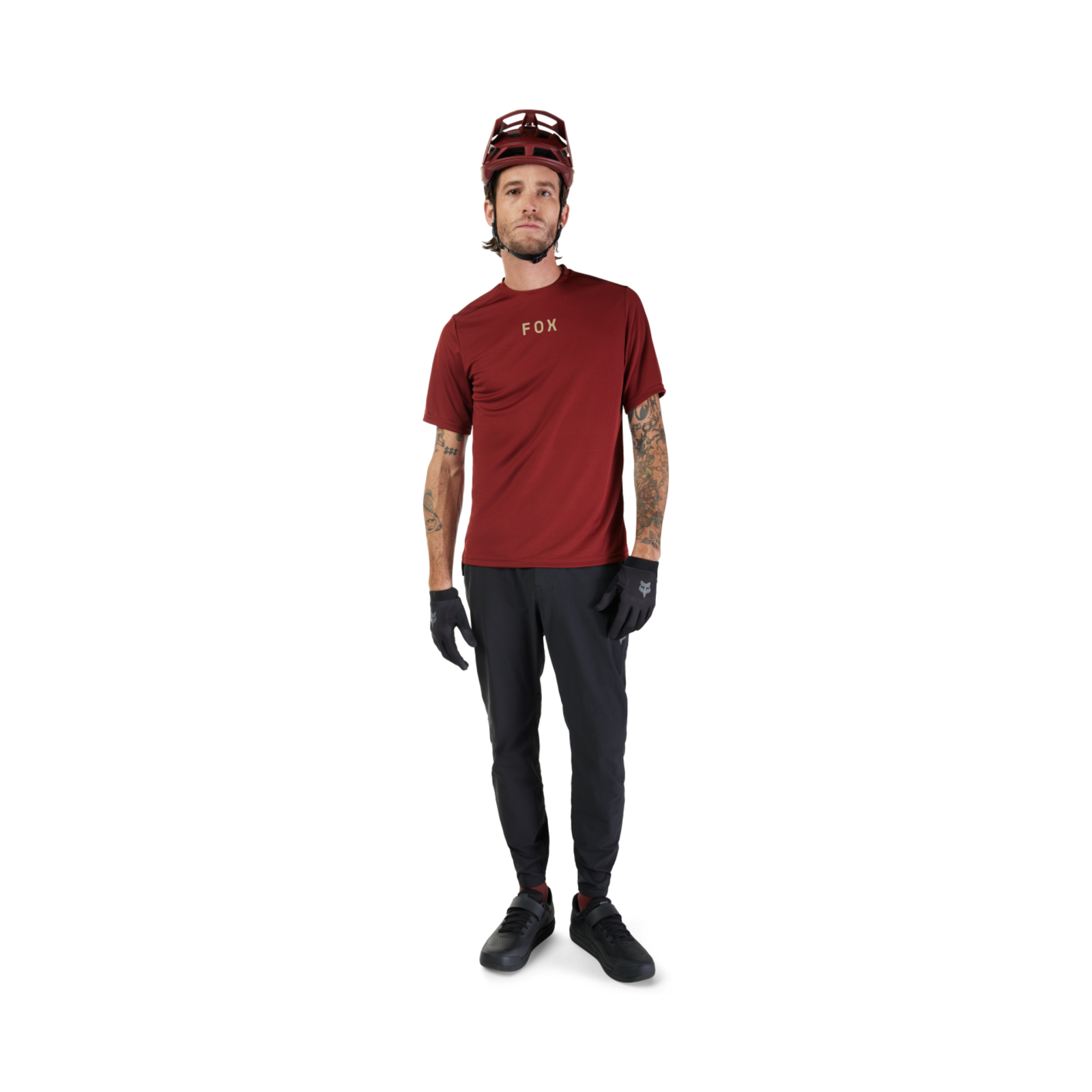 Fox Racing Ranger SS Wordmark Trikot kurzarm in ROT