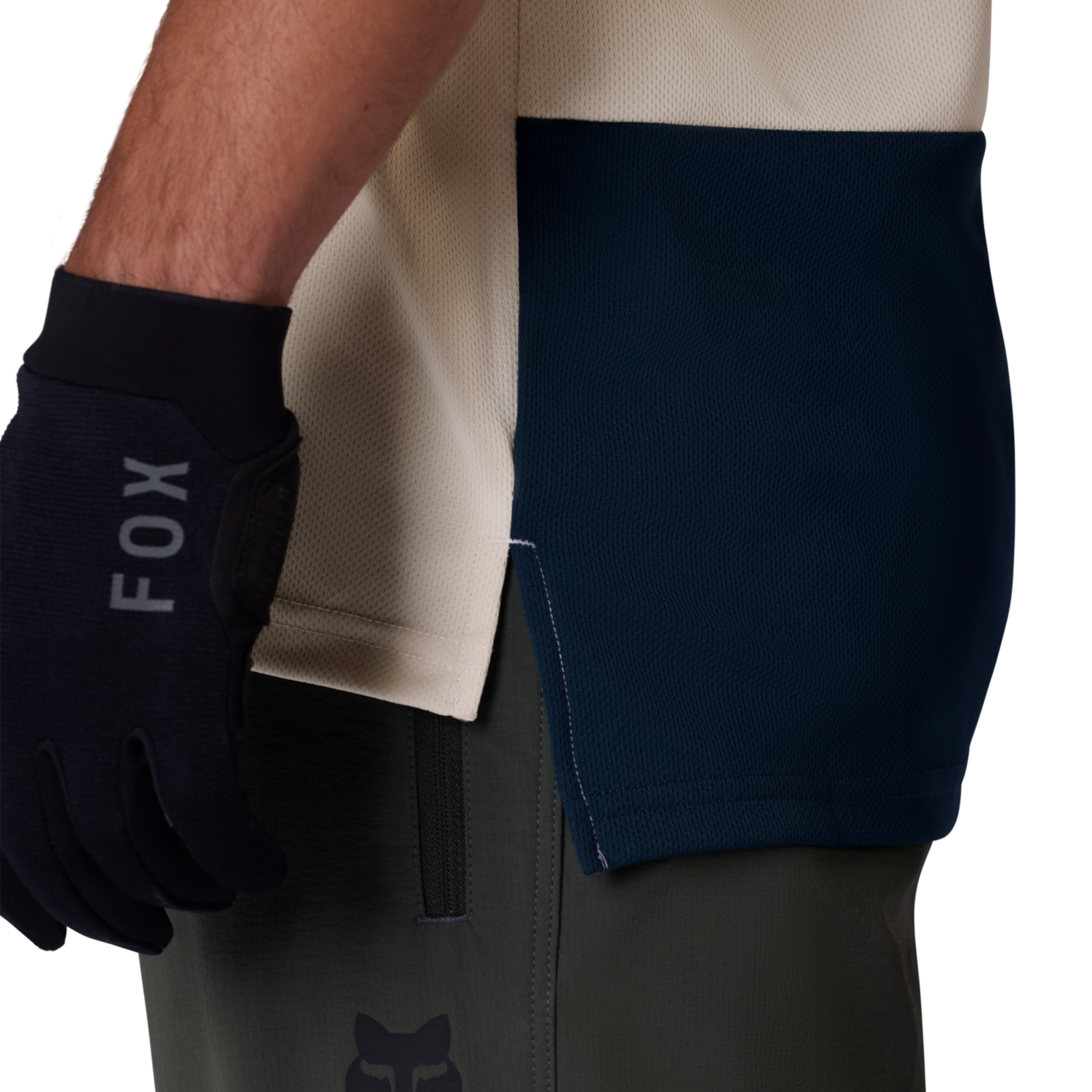 Fox Racing Ranger SS Wordmark Trikot kurzarm in BEIGE