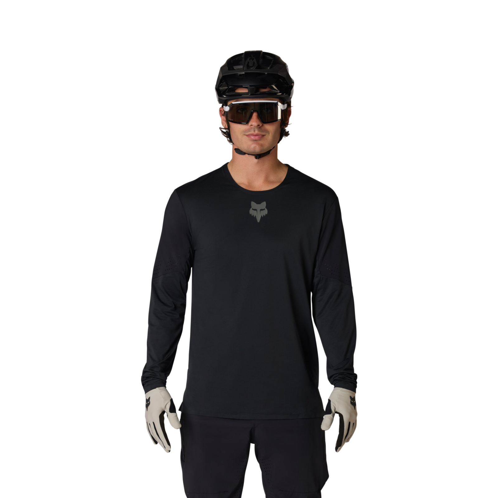 Fox Racing Flexair LS Trikot langarm in SCHWARZ