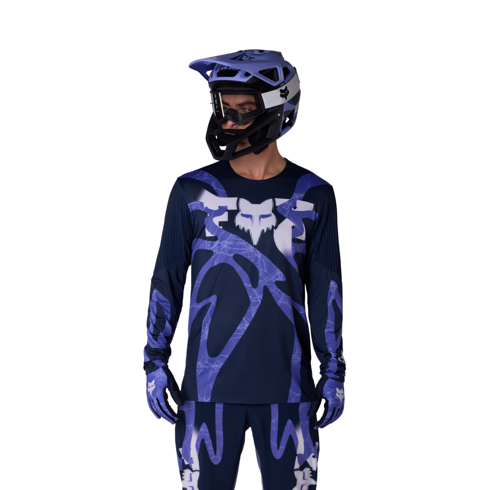 Fox Racing Flexair LS  Diffuse SE Trikot langarm in BLAU