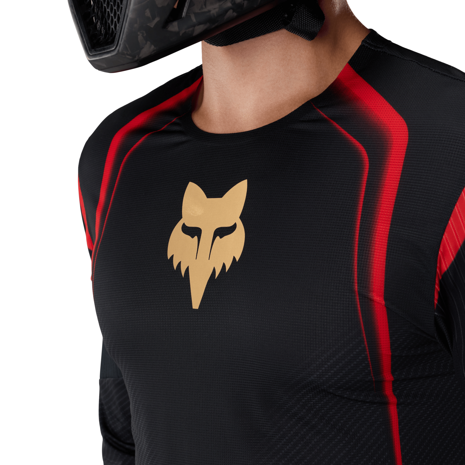 Fox Racing Flexair LS Jersey Goldstone SE in SCHWARZ