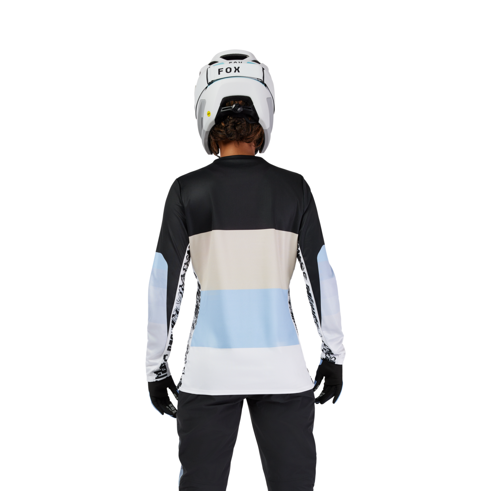 Fox Racing W Ranger LS Grid Trikot langarm in BLAU