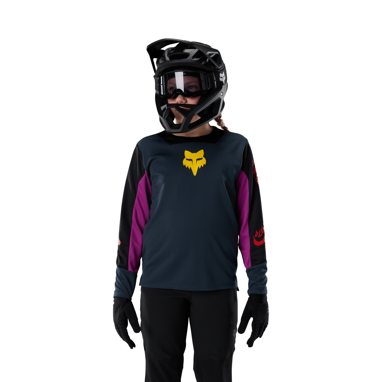 Fox Racing Yth Defend LS  Creation Trikot langarm in