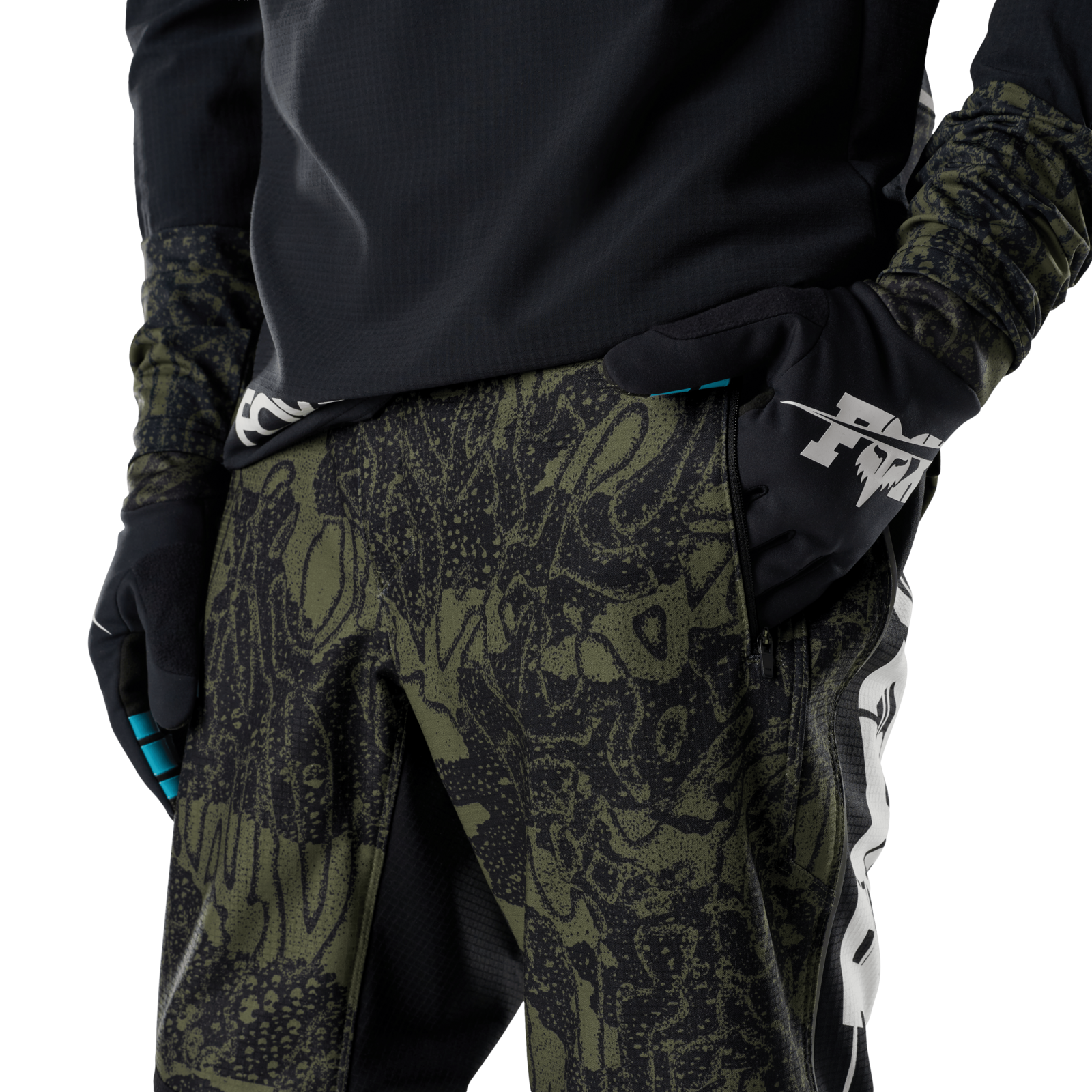 Fox Racing Defend Fire Pant Lunar SE in GRÜN