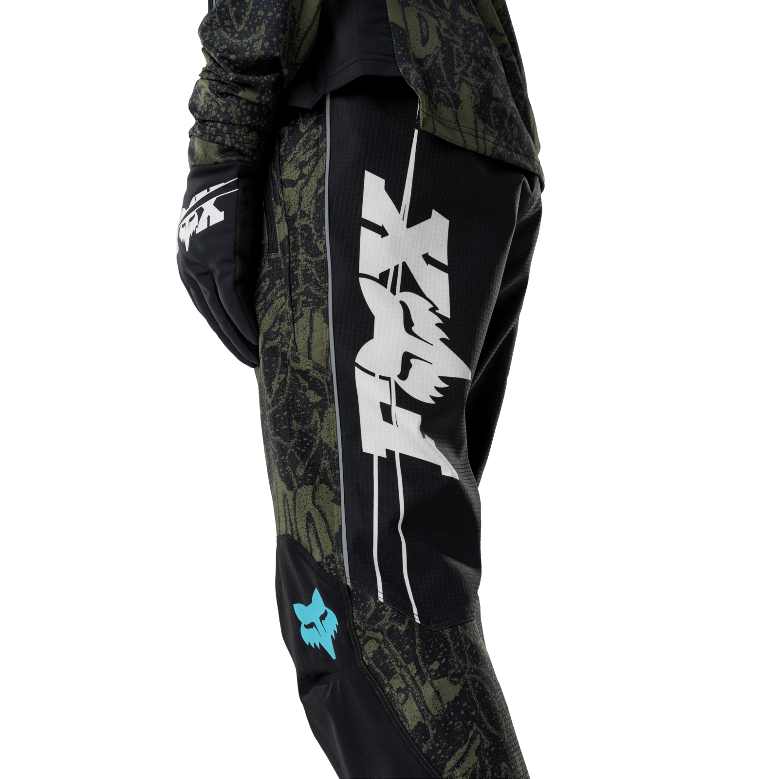 Fox Racing Defend Fire Pant Lunar SE in GRÜN