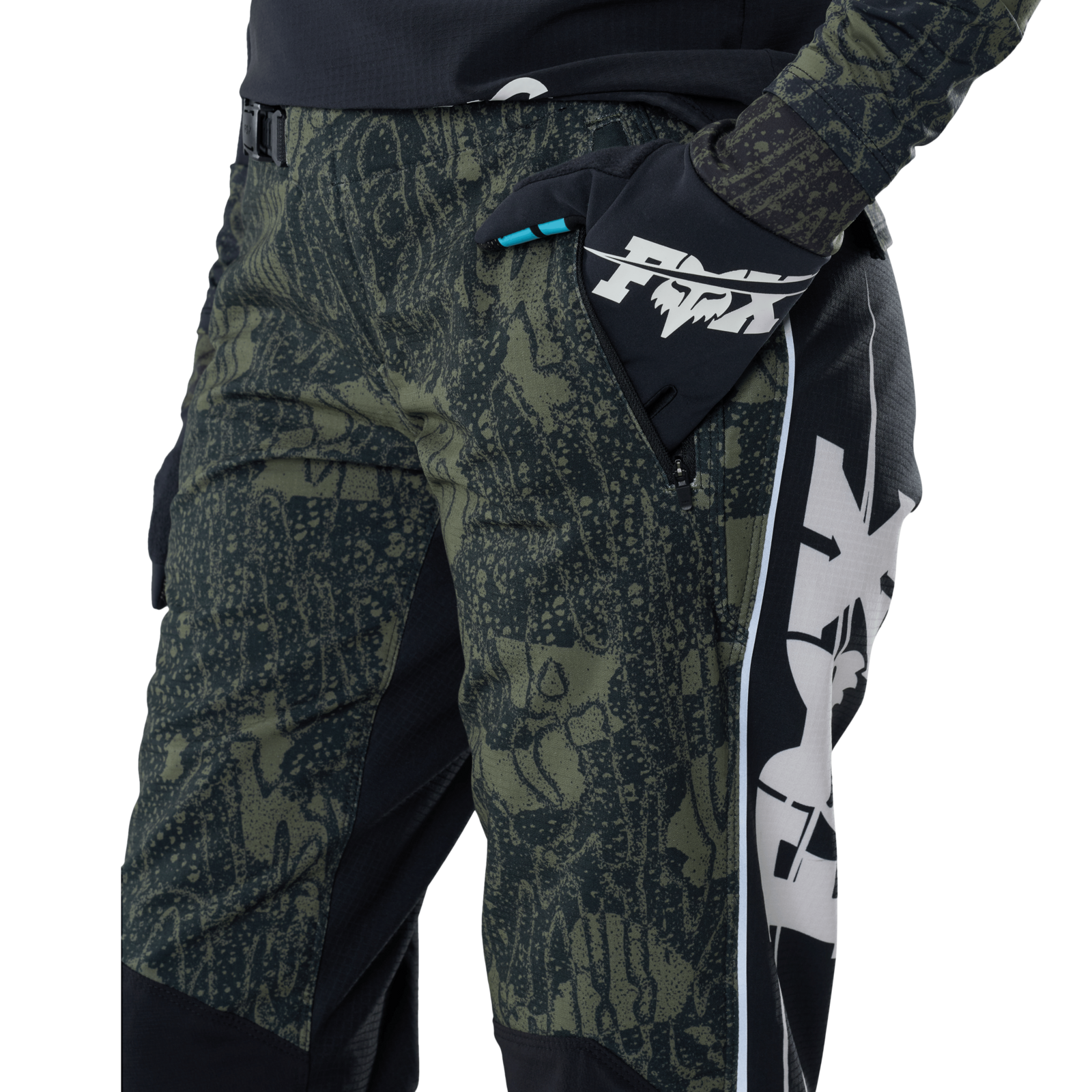 Fox Racing W Defend Fire Pant Lunar in GRÜN