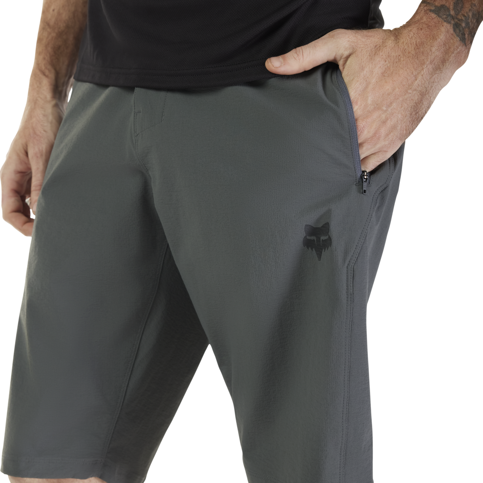 Fox Racing Ranger Short W/Liner Velohose in GRAU