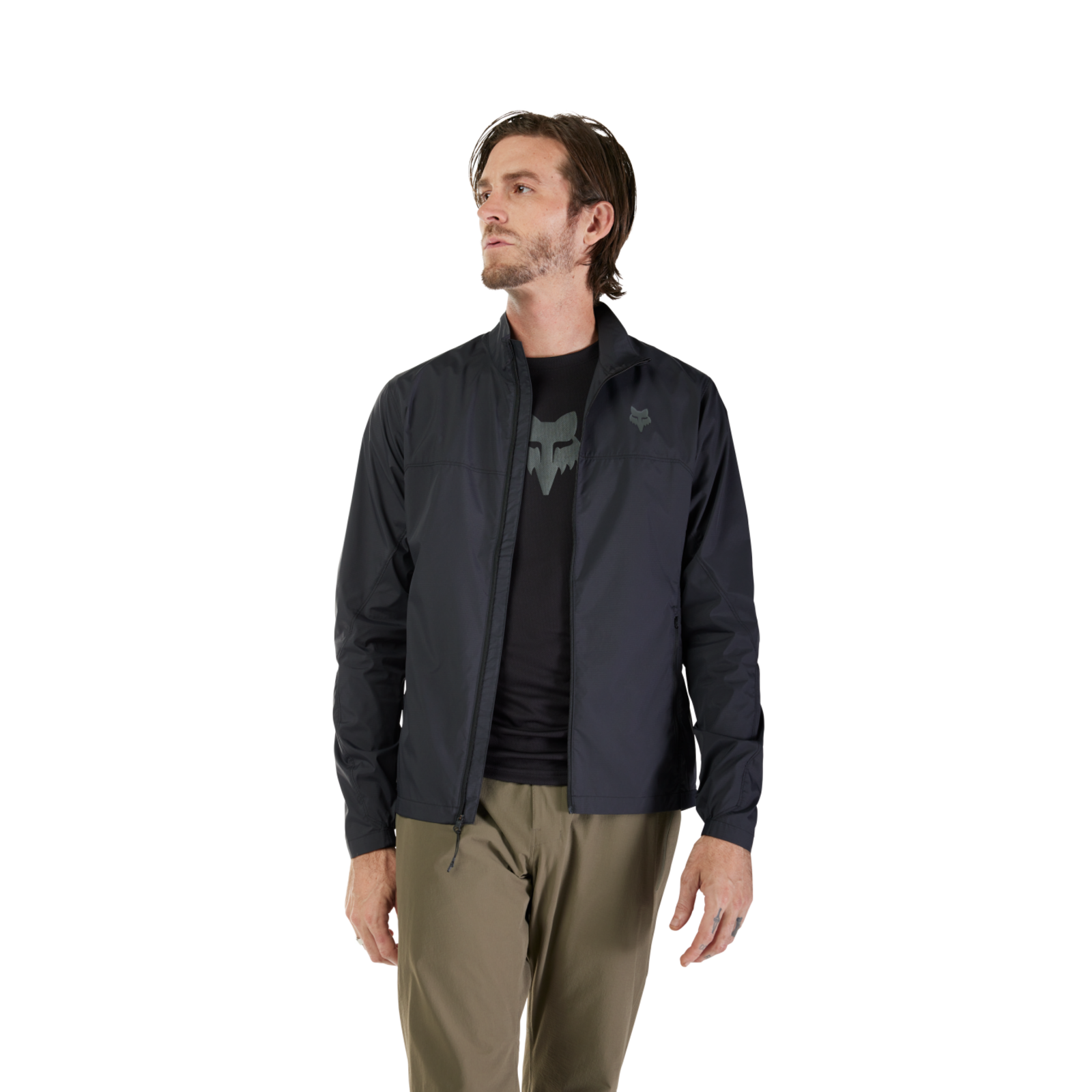Fox Racing Ranger Wind Jacket in SCHWARZ