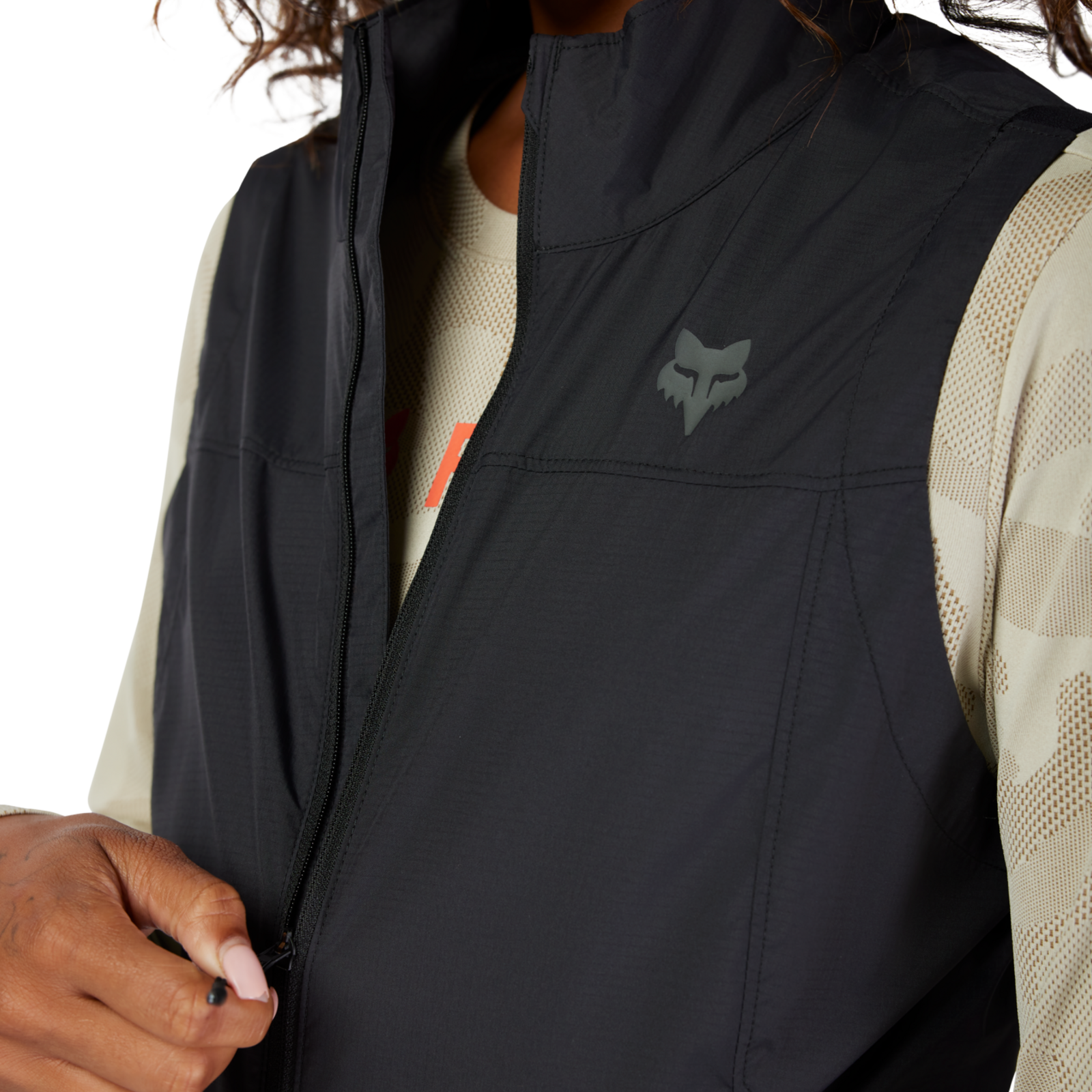 Fox Racing W Ranger Wind Vest in SCHWARZ