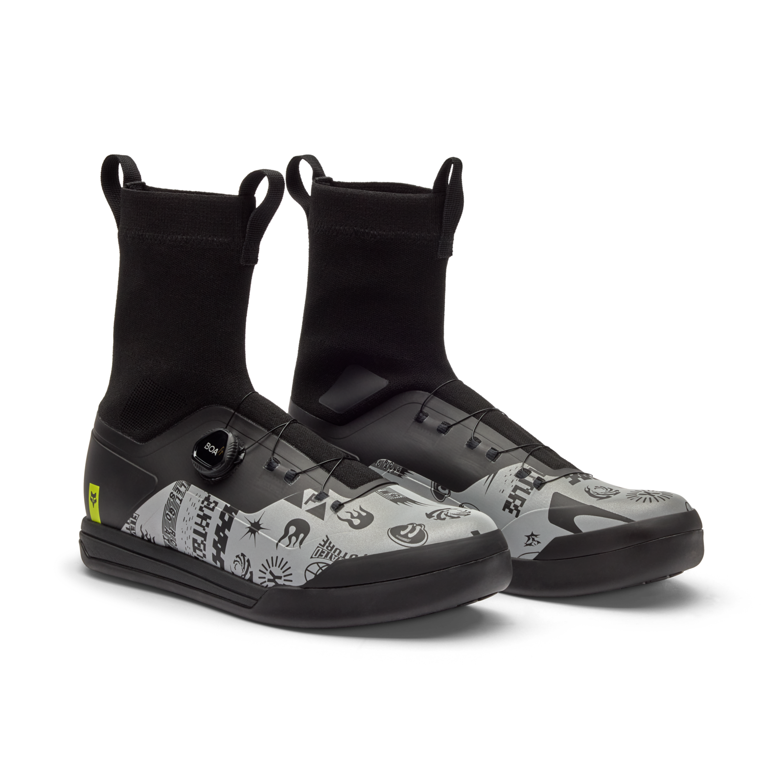 Fox Racing Union Boa All Weather Flat Lunar SE Shoe in SCHWARZ