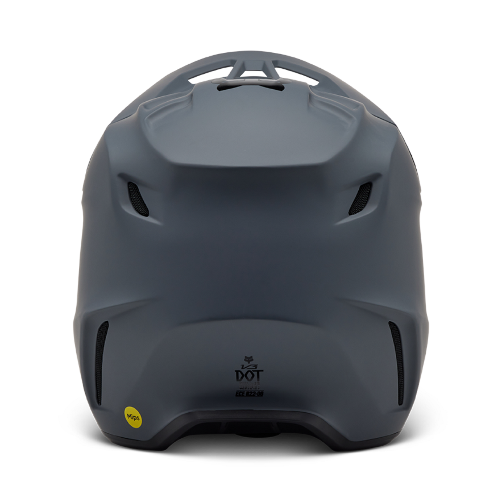 Fox Racing V3 Solid Motocross Helm in GRAU