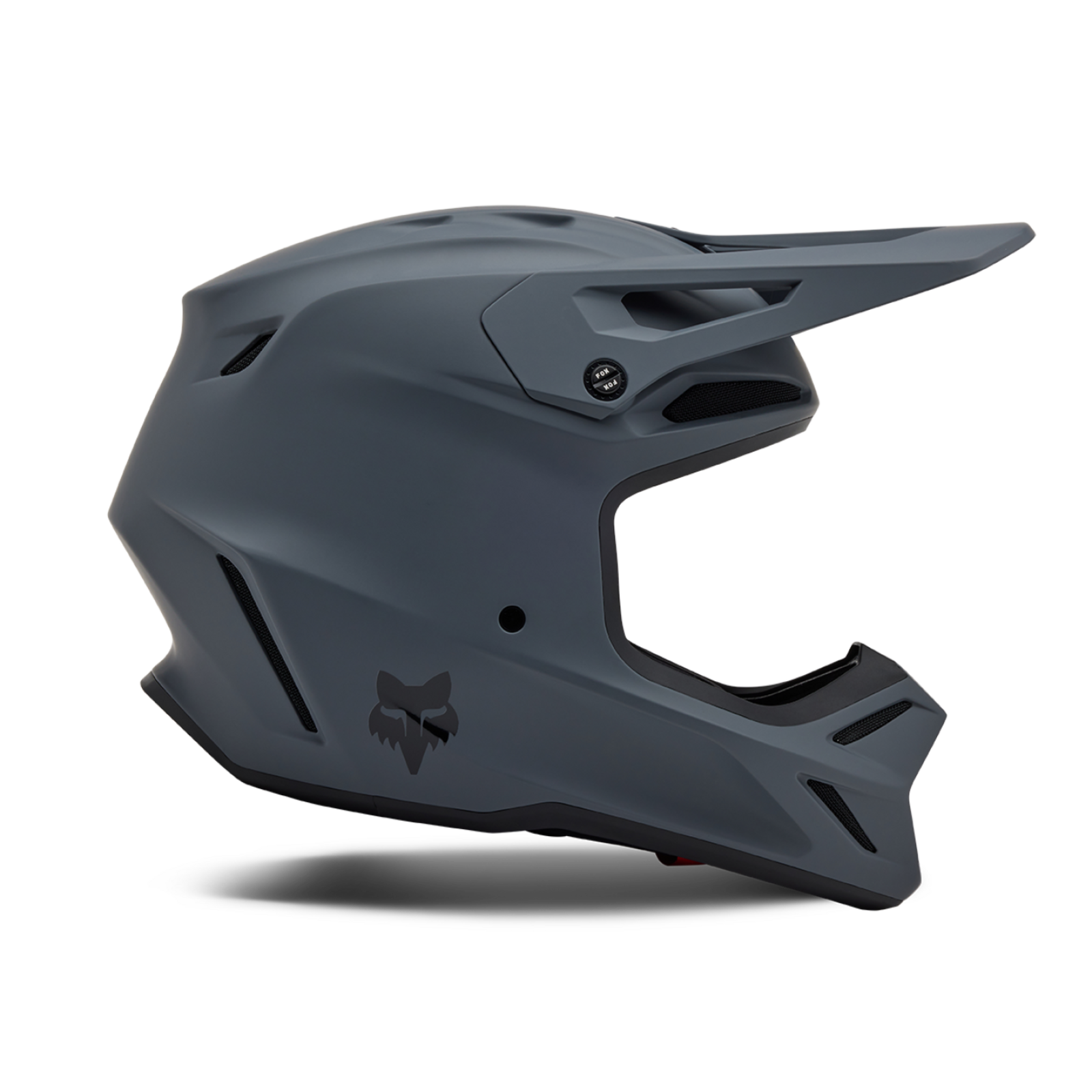Fox Racing V3 Solid Motocross Helm in GRAU