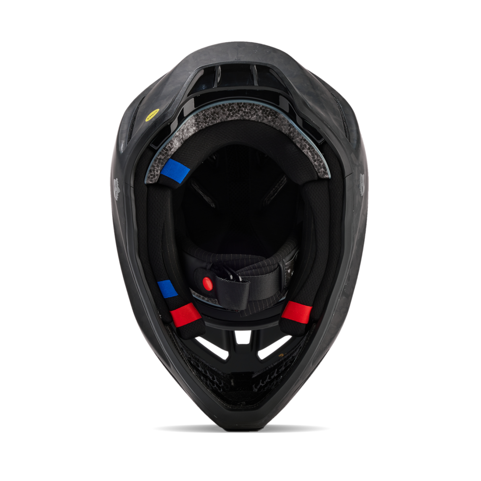 Fox Racing V3 RS Carbon Solid Motocross Helm in SCHWARZ