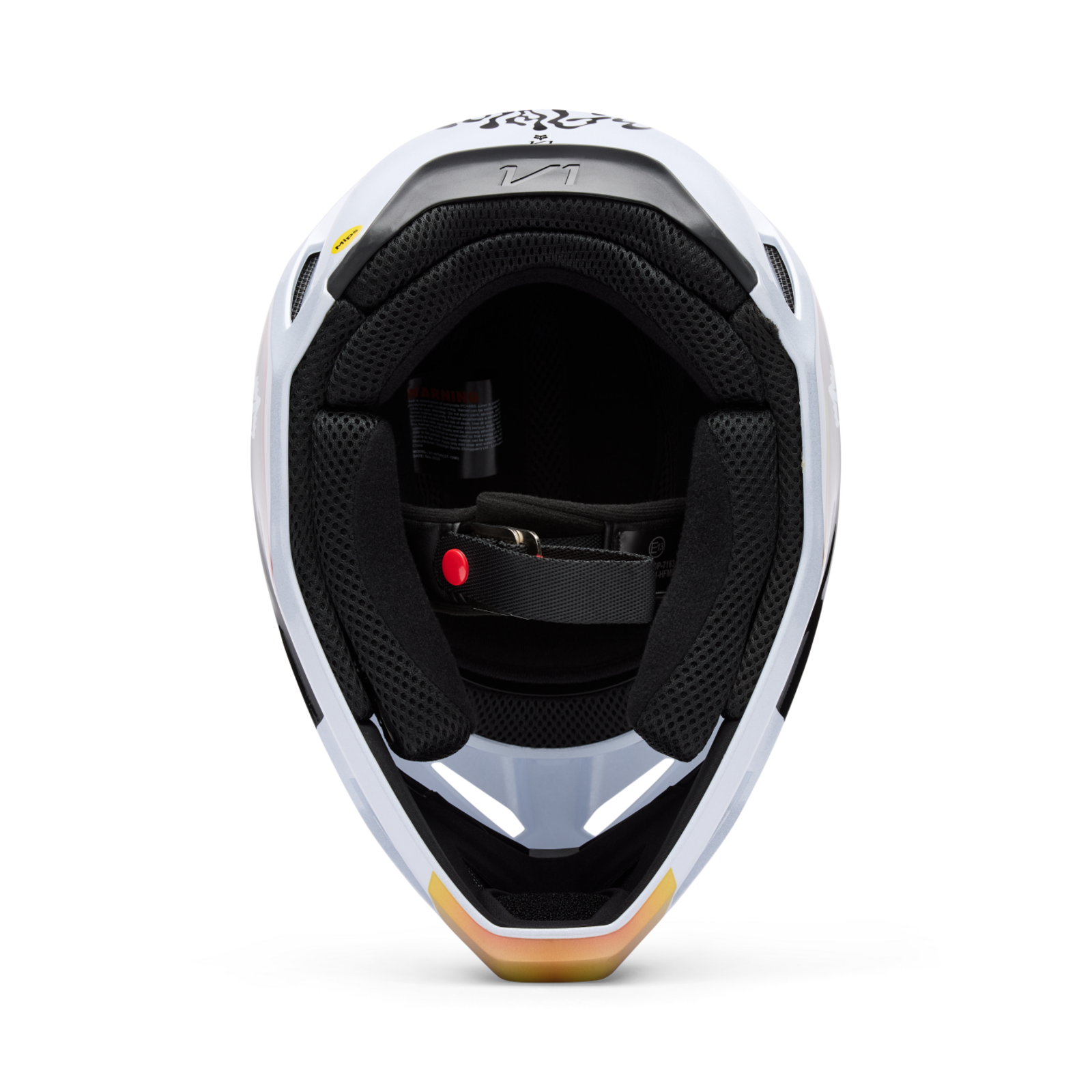 Fox Racing V1 Hello Future Motocross Helm in WEISS