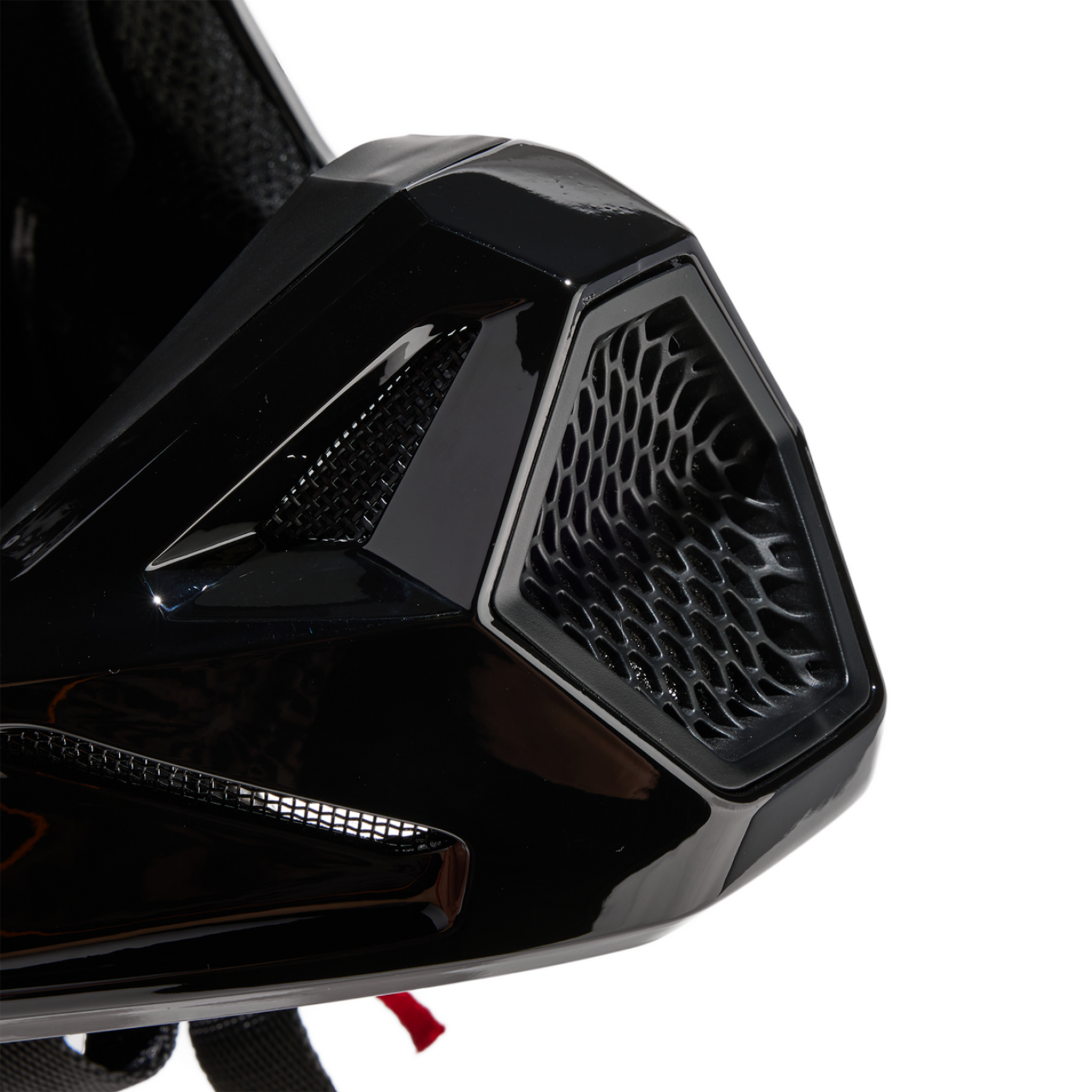 Fox Racing V1 Solid Motocross Helm in SCHWARZ