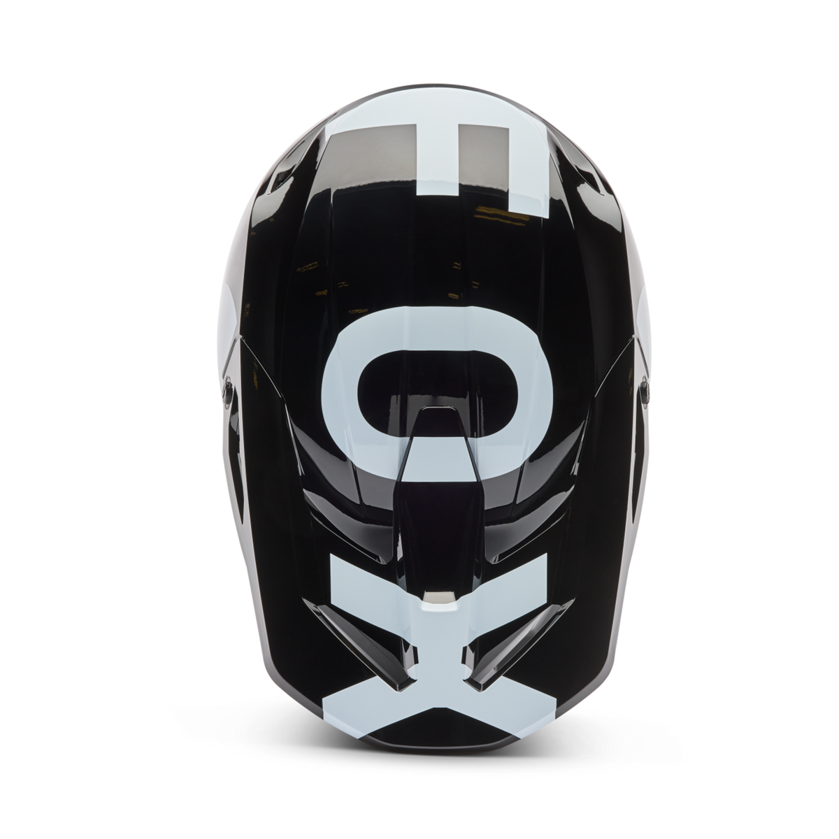 Fox Racing V1 Shield Motocross Helm in SCHWARZ