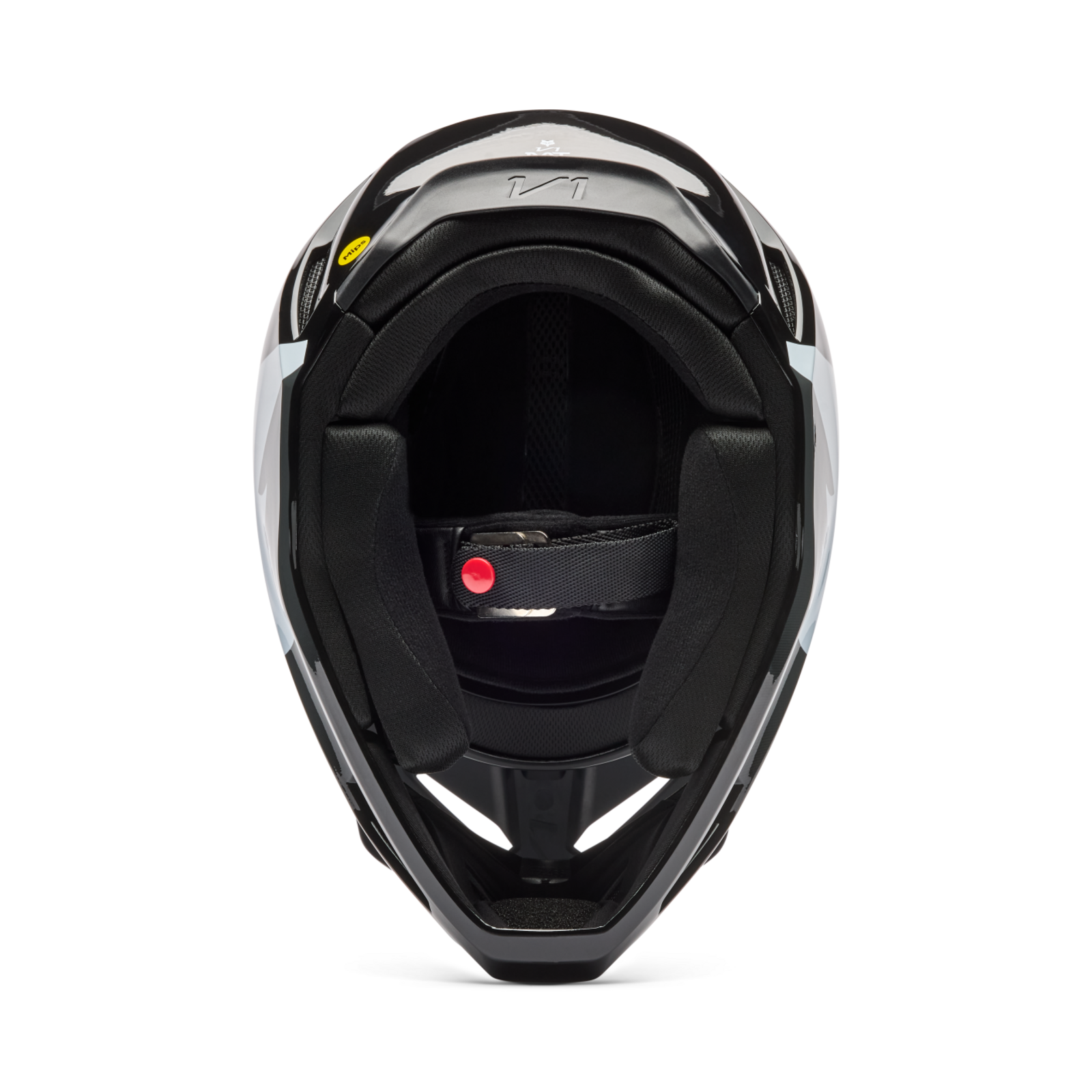 Fox Racing V1 Shield Motocross Helm in SCHWARZ
