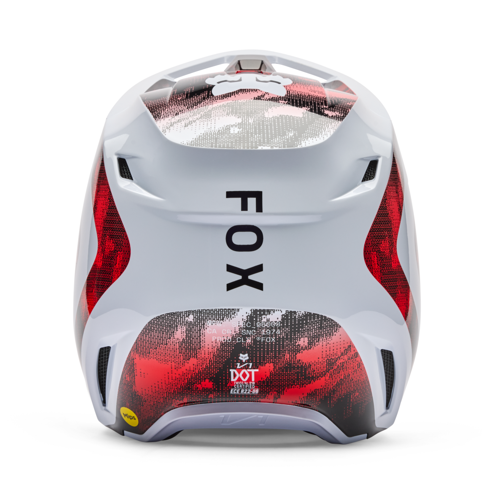Fox Racing V1 Kairos Motocross Helm in WEISS