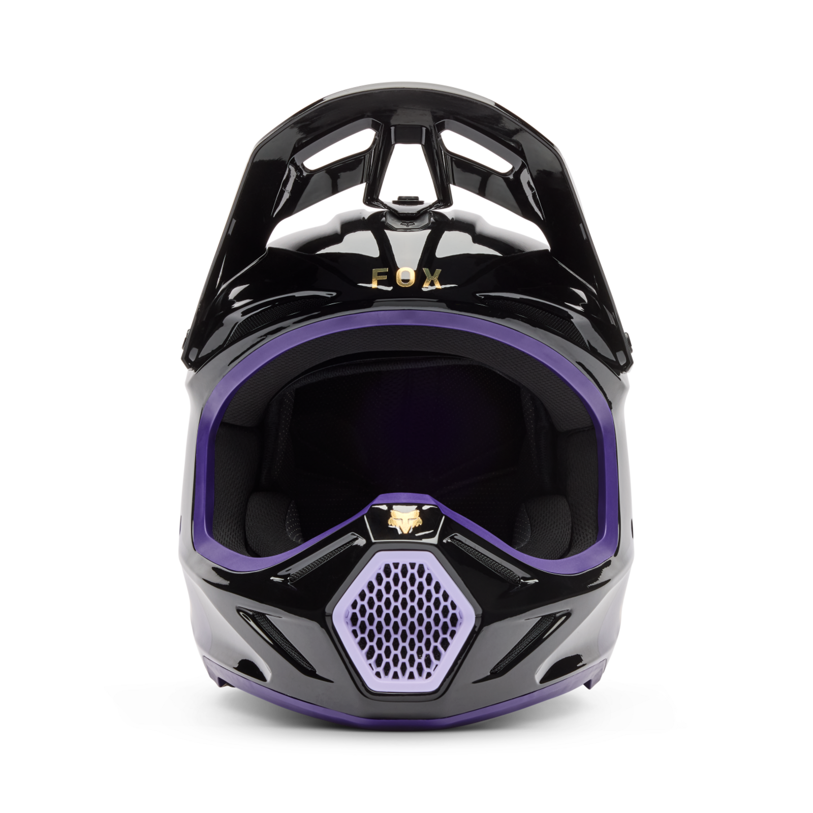 Fox Racing V3 Drip Motocross Helm in VIOLETT