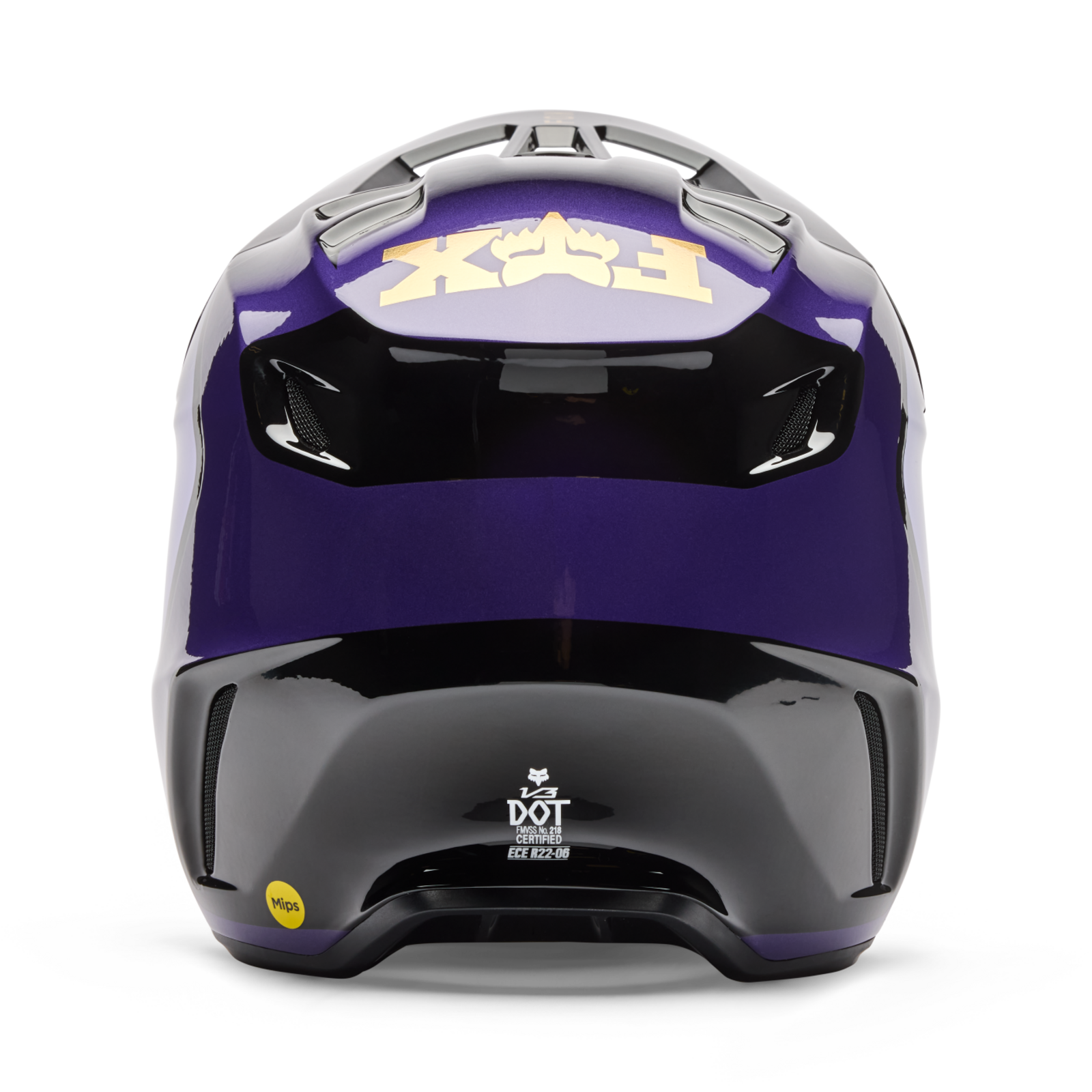 Fox Racing V3 Drip Motocross Helm in VIOLETT