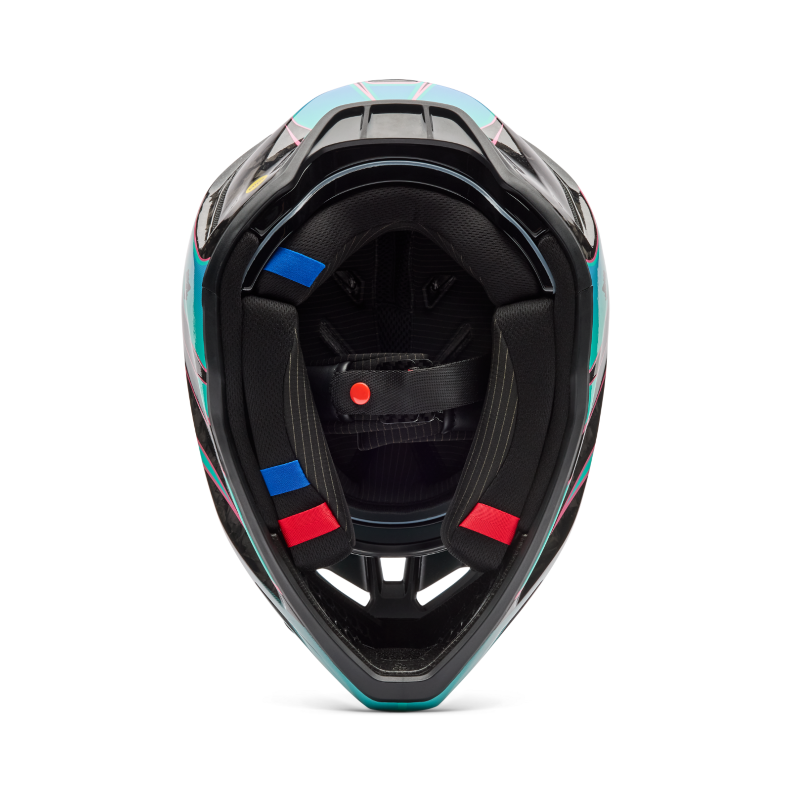 Fox Racing V3 RS Canvas Motocross Helm in BLAU