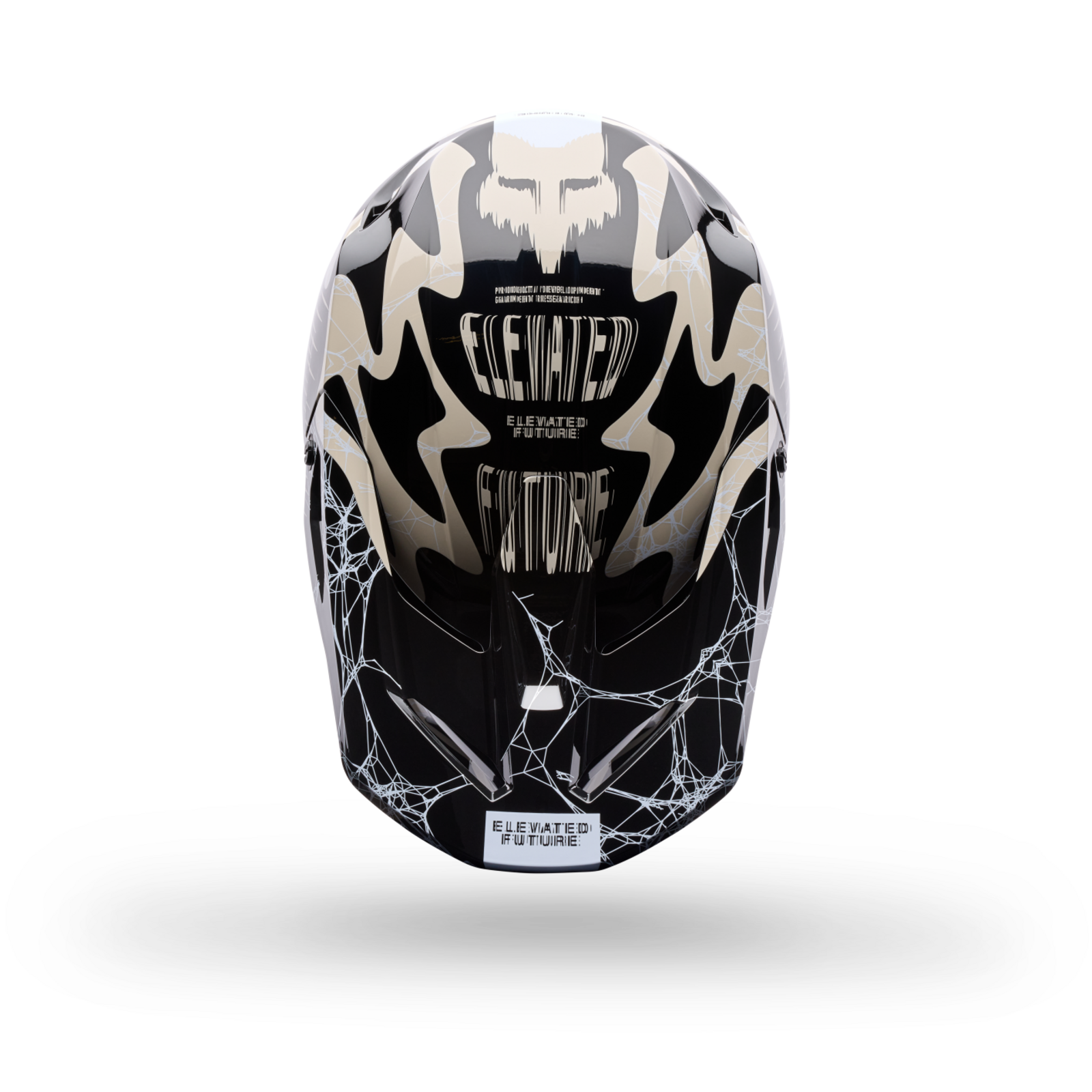 Fox Racing V1 Diffuse SE Motocross Helm in SCHWARZ