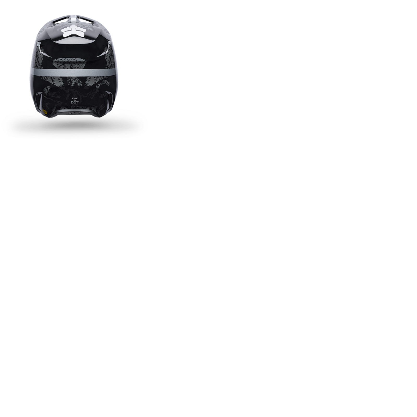Fox Racing V1 Bnkr Helmet in SCHWARZ
