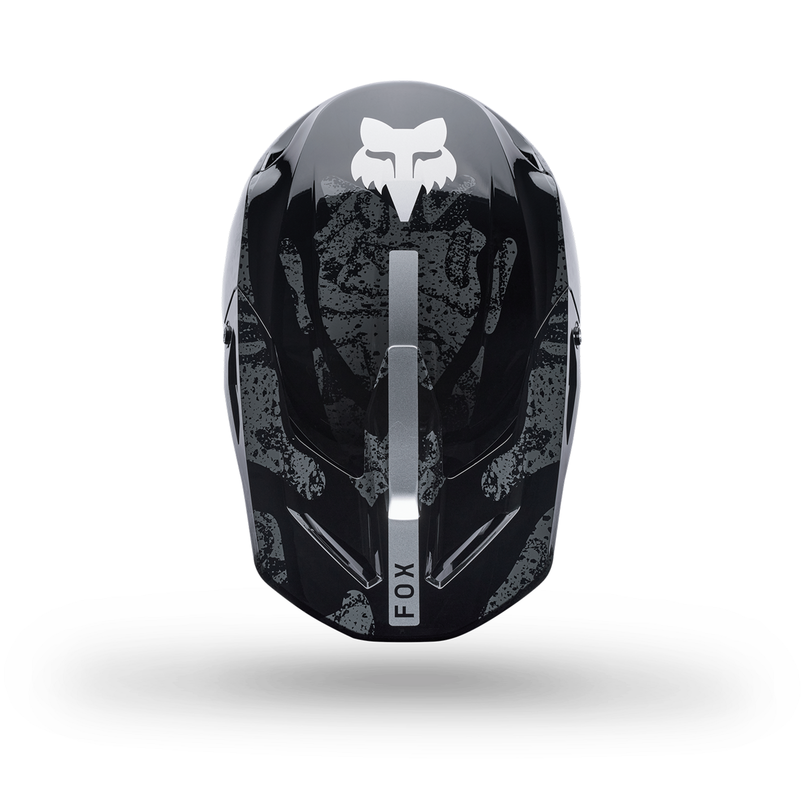 Fox Racing V1 Bnkr Helmet in SCHWARZ