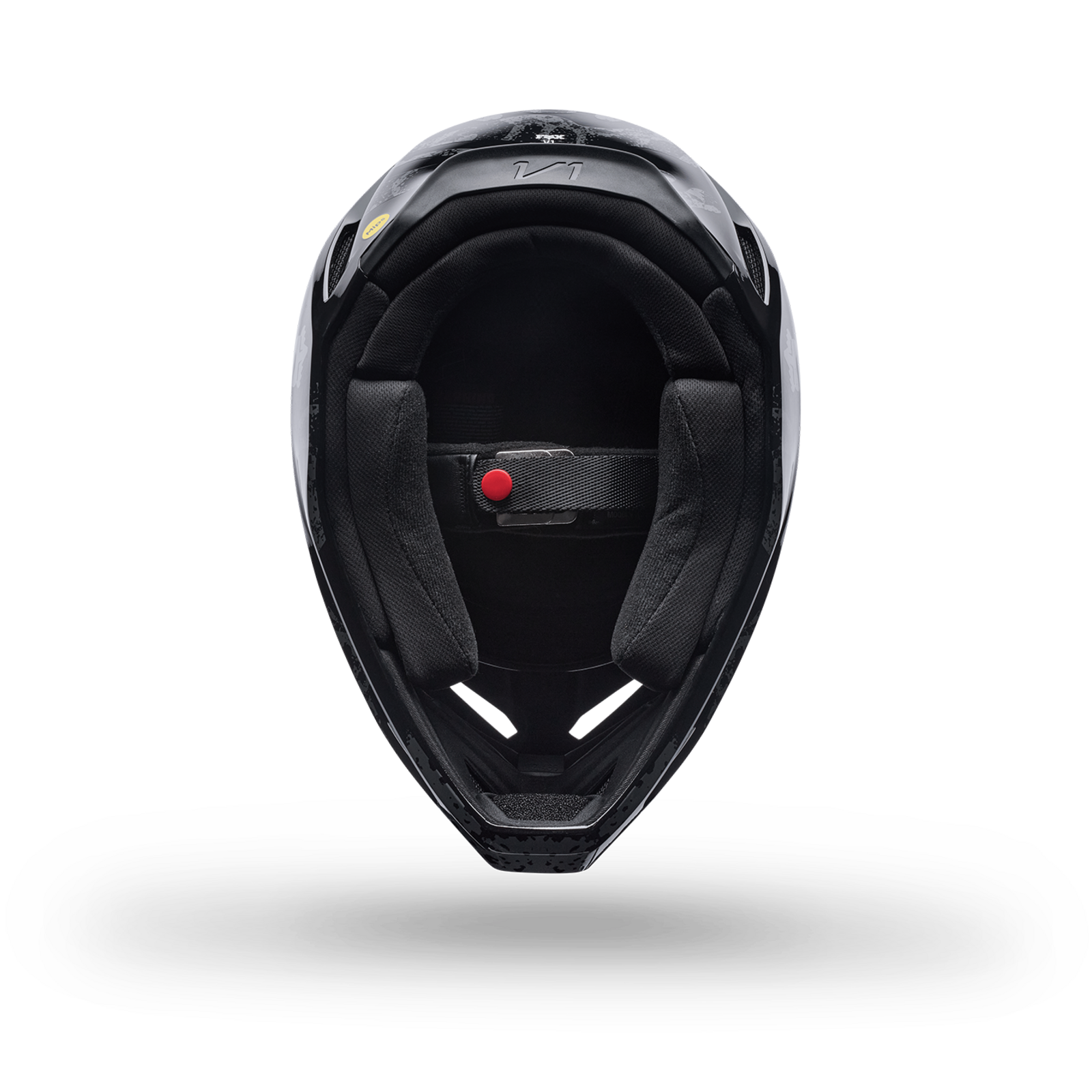 Fox Racing V1 Bnkr Helmet in SCHWARZ
