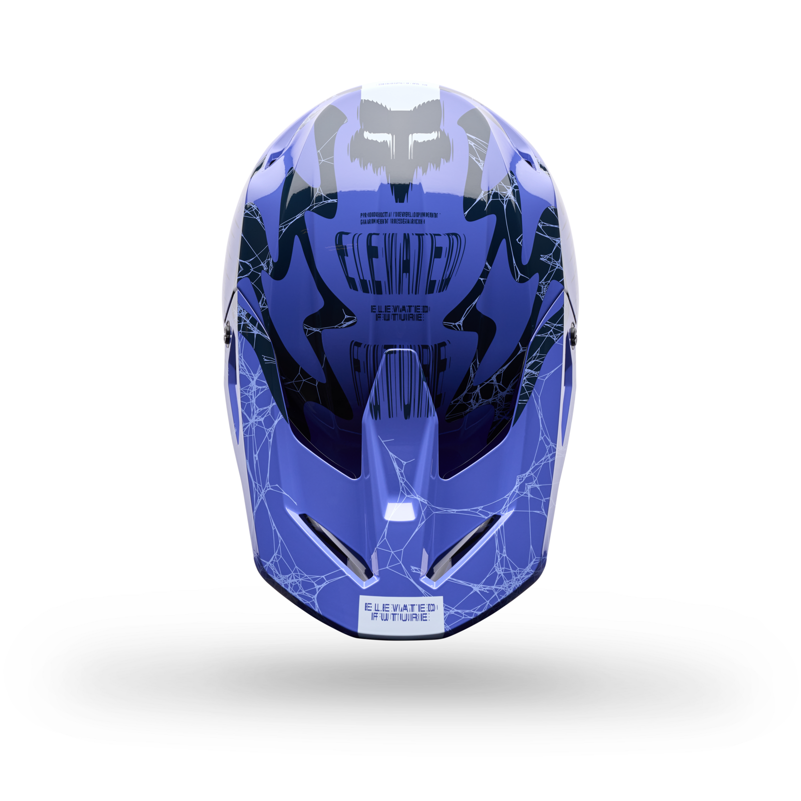 Fox Racing Yth V1 Diffuse SE Motocross Helm in BLAU