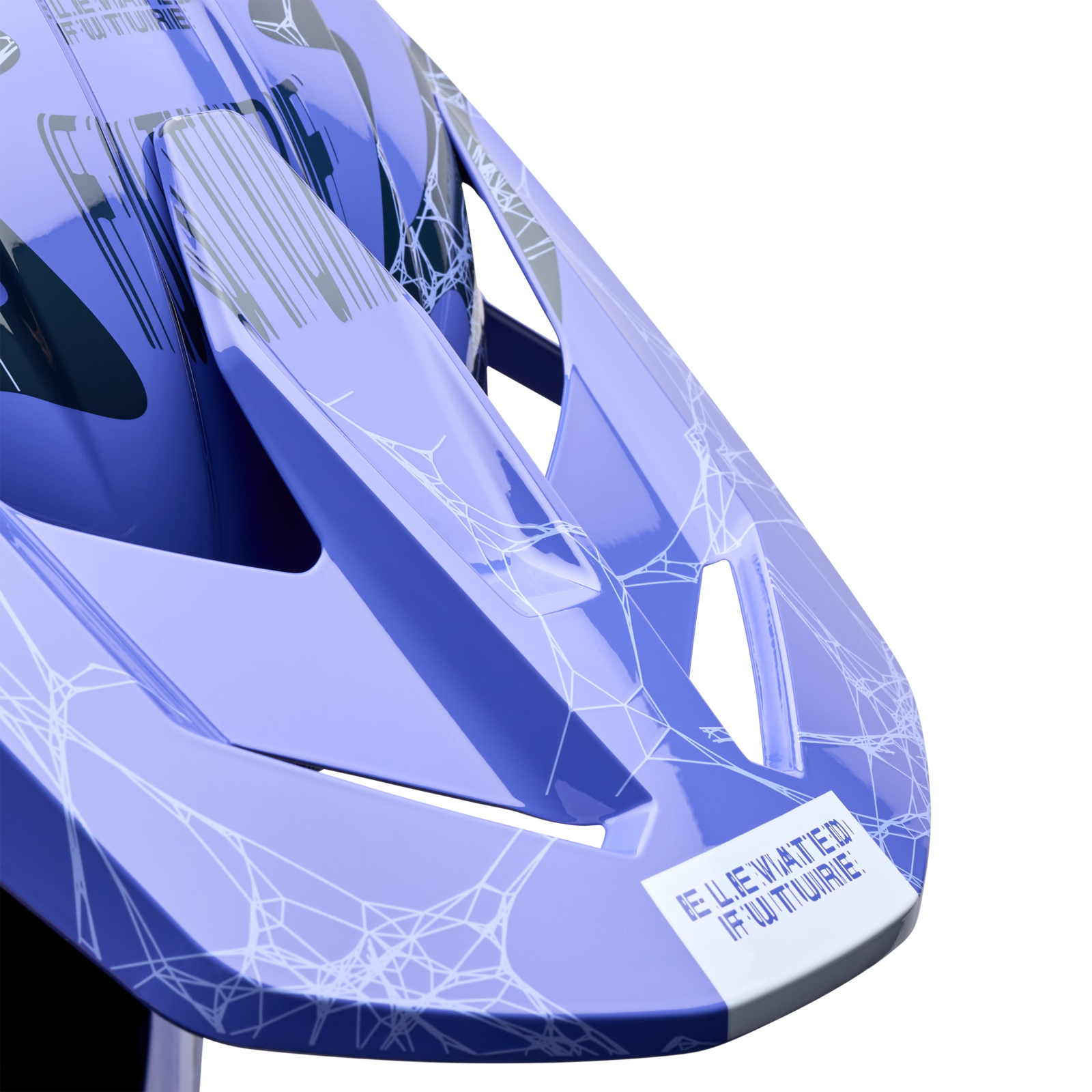 Fox Racing Yth V1 Diffuse SE Motocross Helm in BLAU