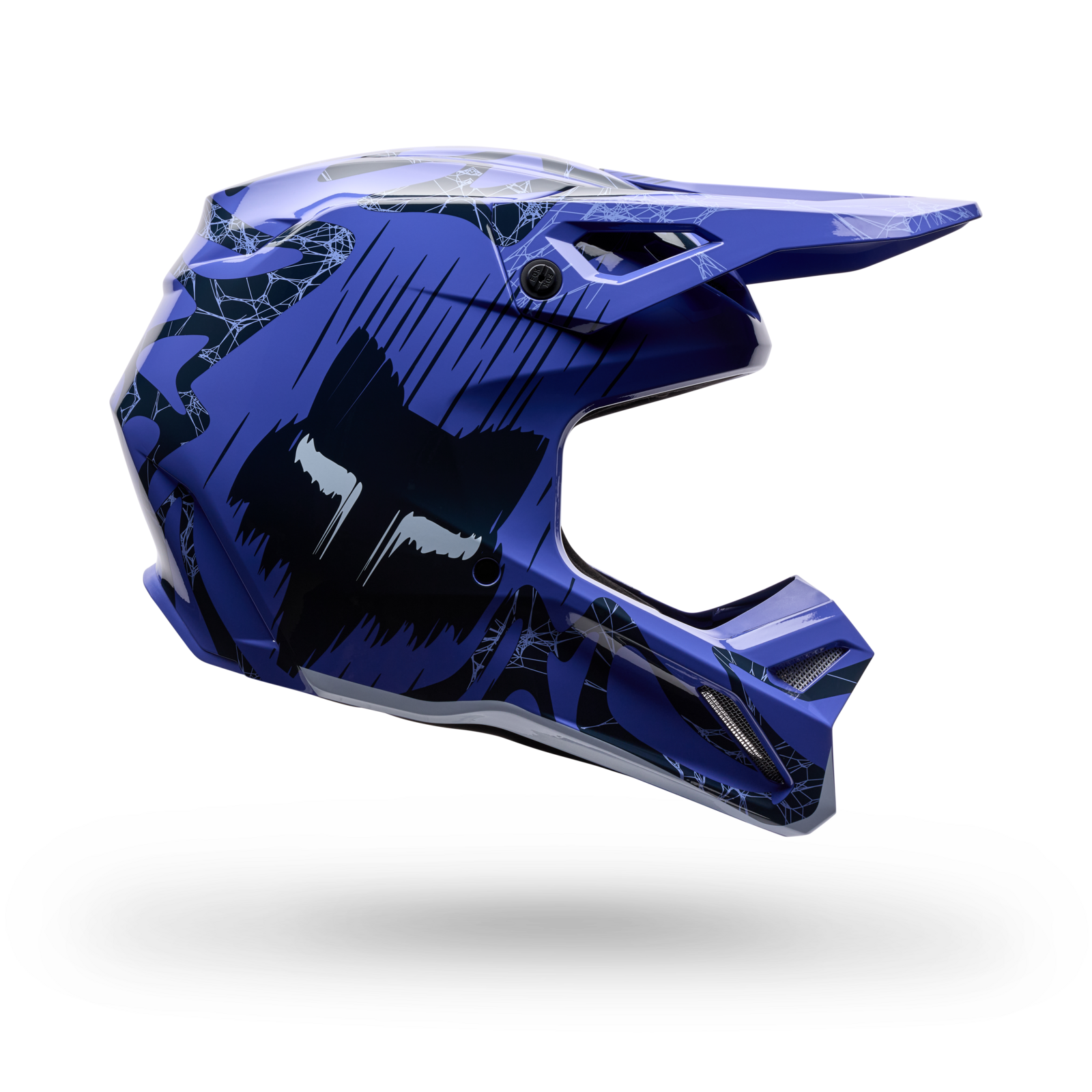 Fox Racing Yth V1 Diffuse SE Motocross Helm in BLAU