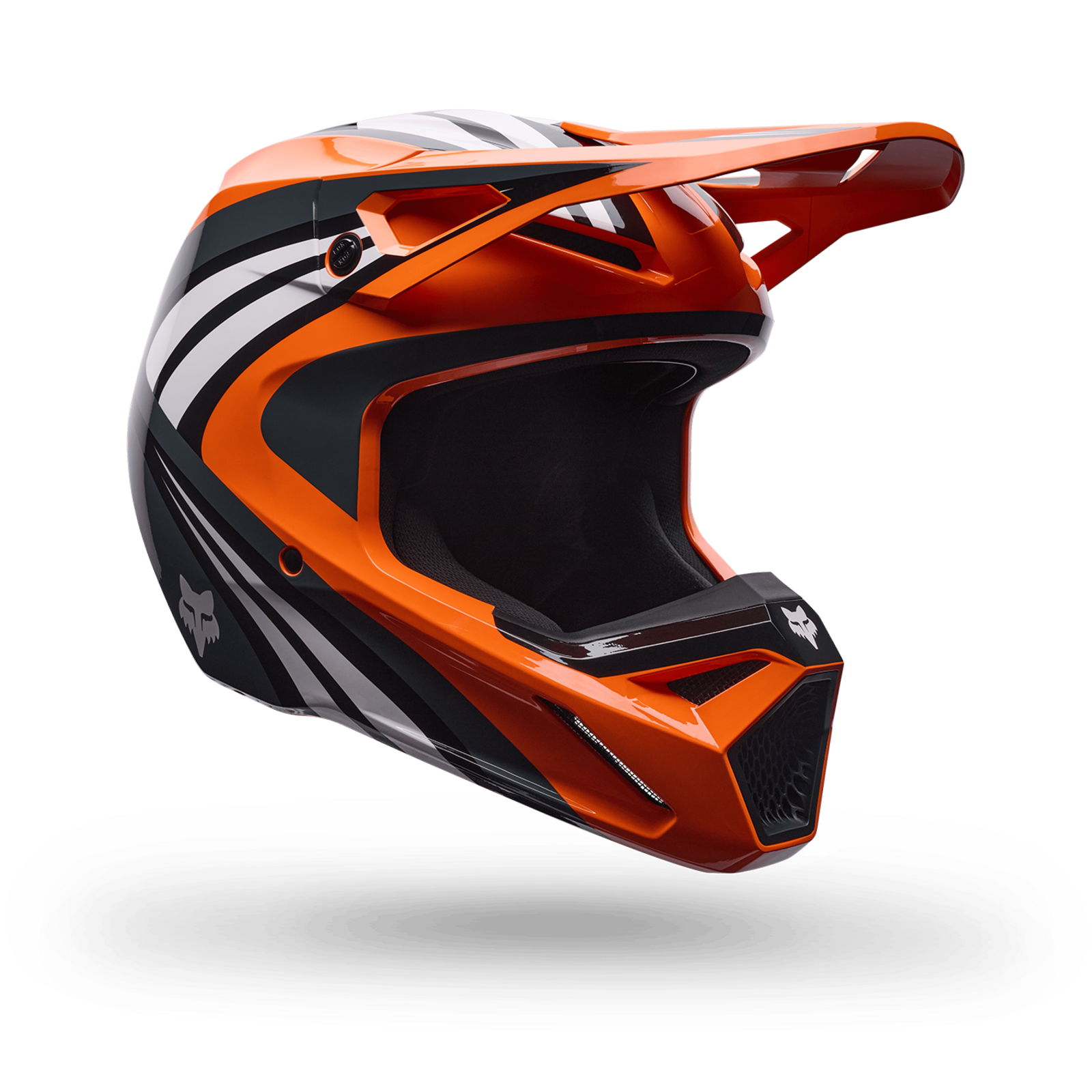 Fox Racing Yth V1 Draft Helmet in ORANGE