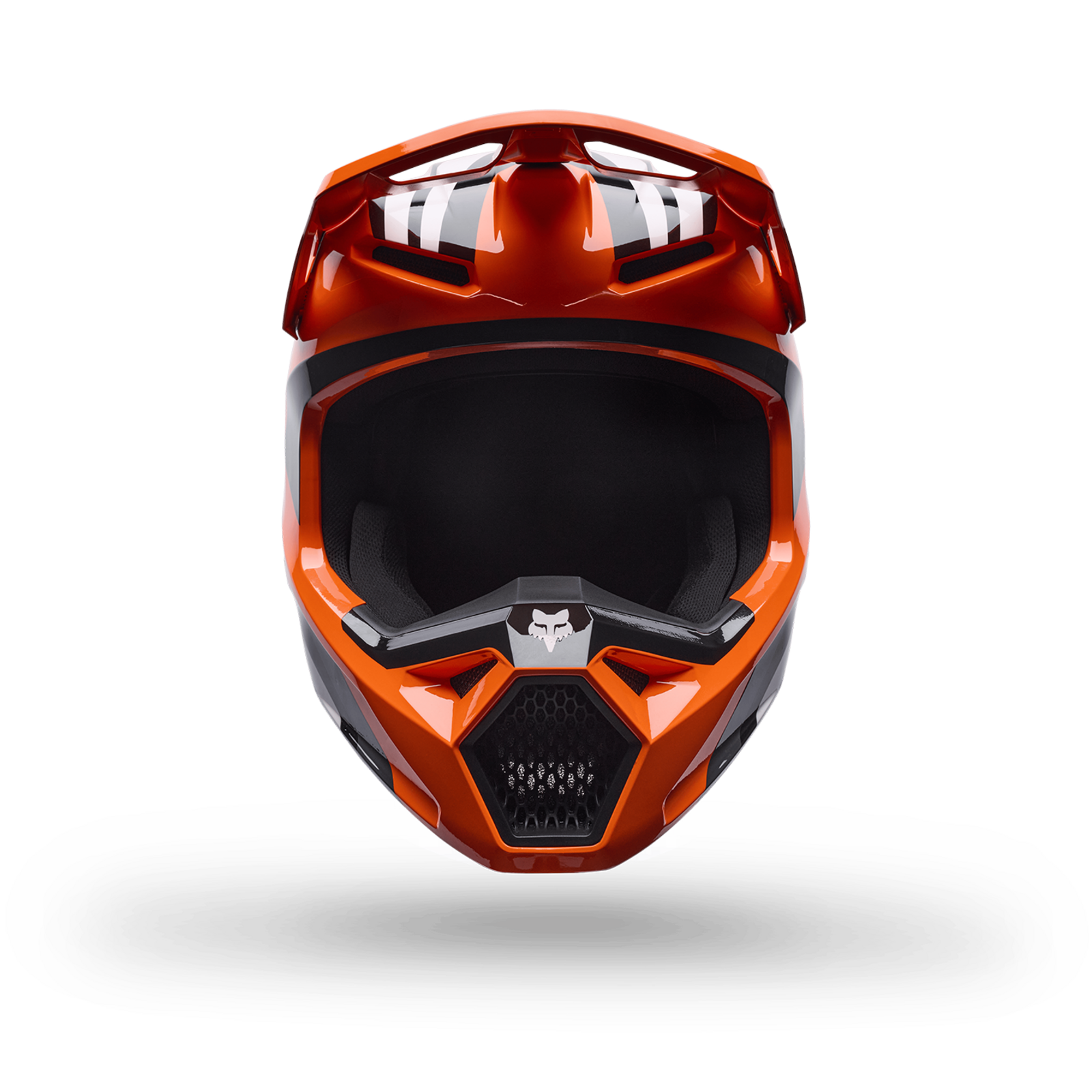 Fox Racing Yth V1 Draft Helmet in ORANGE