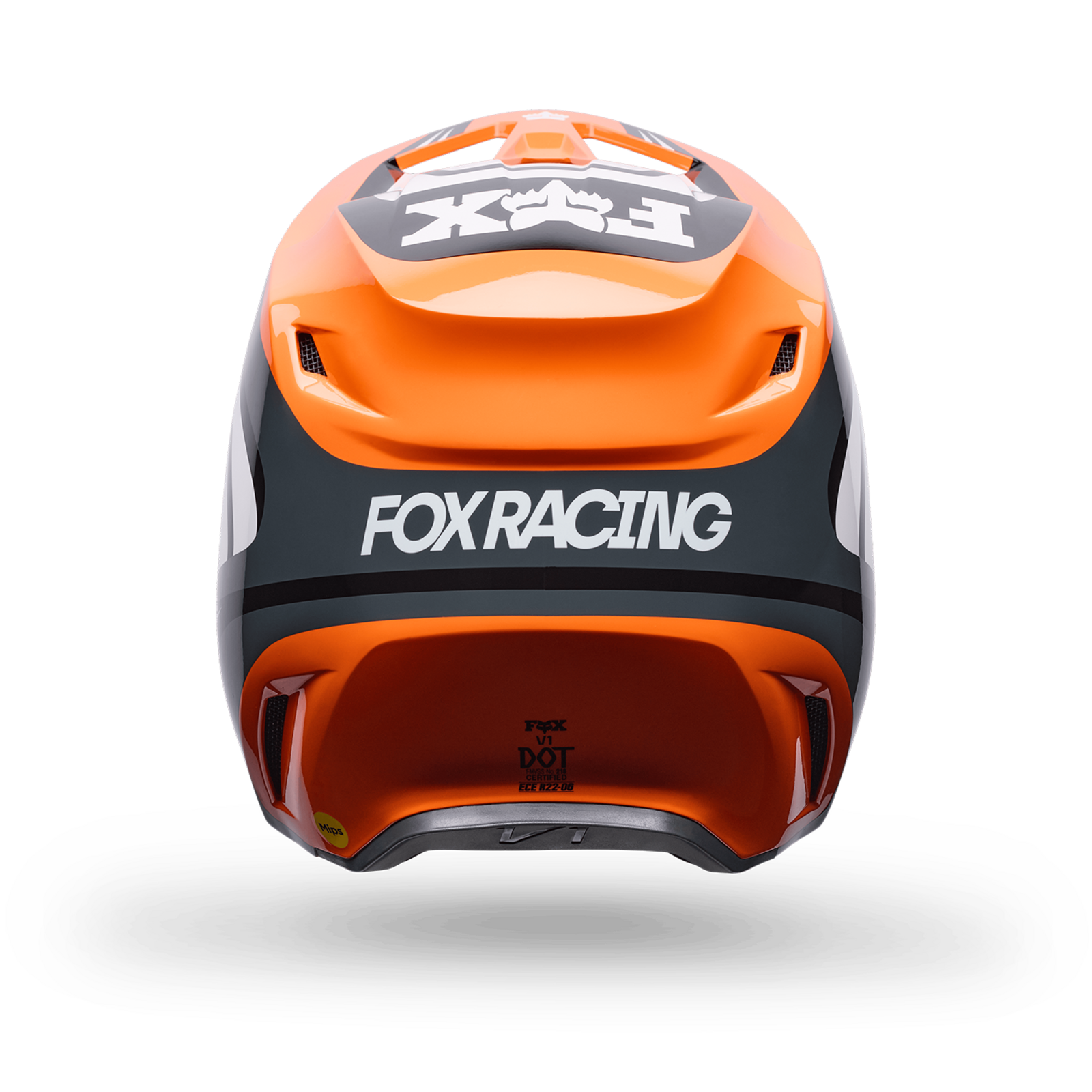 Fox Racing Yth V1 Draft Helmet in ORANGE