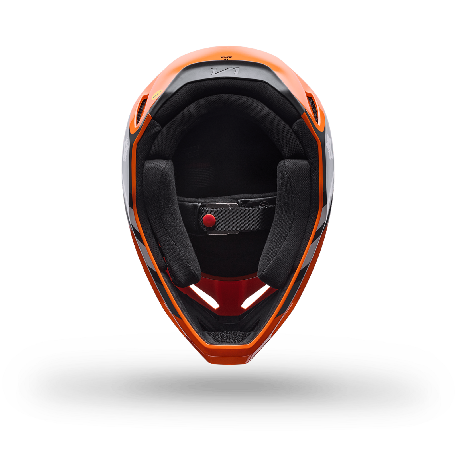 Fox Racing Yth V1 Draft Helmet in ORANGE
