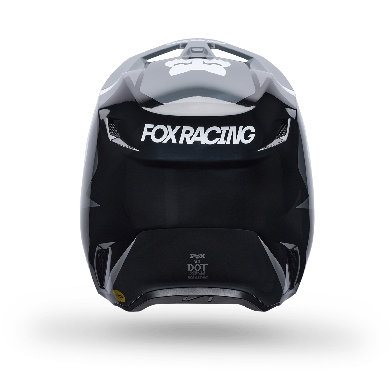 Fox Racing Yth V1 Frame Helmet in SCHWARZ