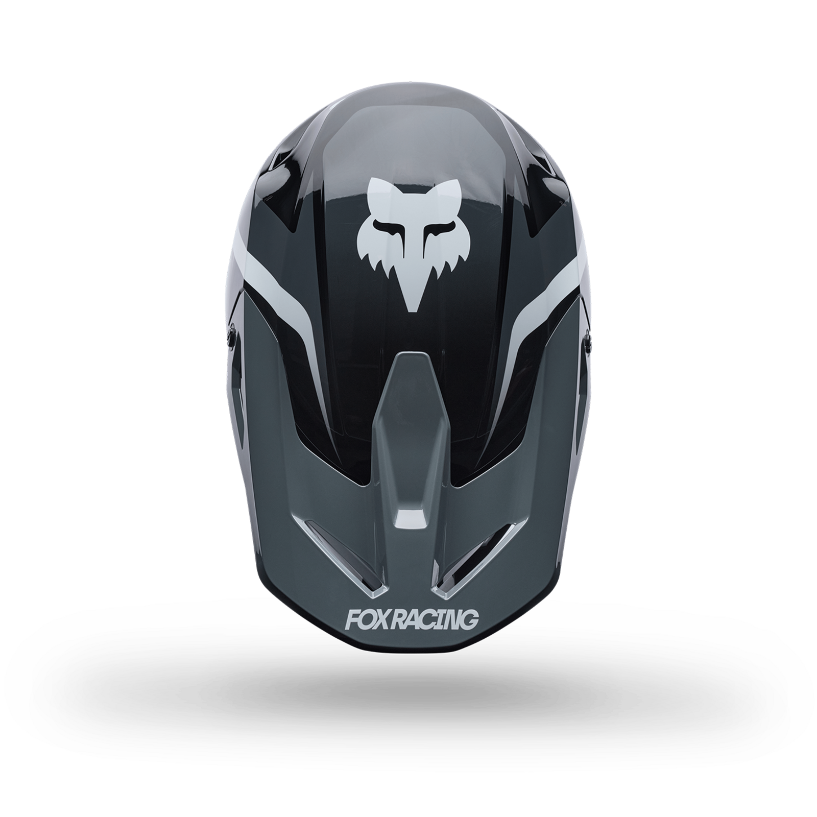 Fox Racing Yth V1 Frame Helmet in SCHWARZ