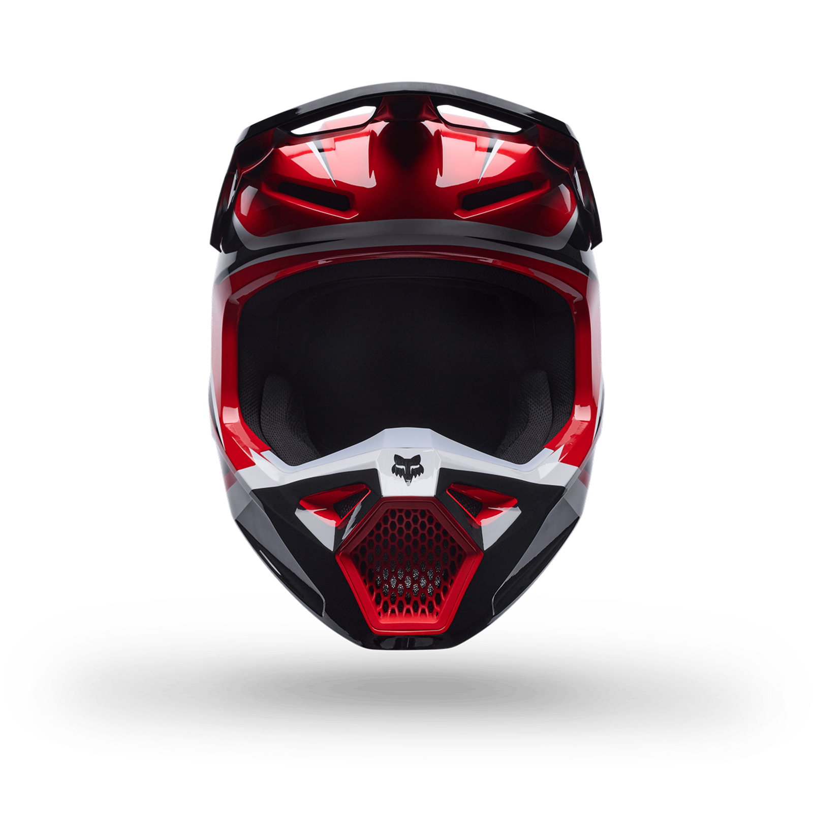 Fox Racing Yth V1 Frame Helmet in ROT